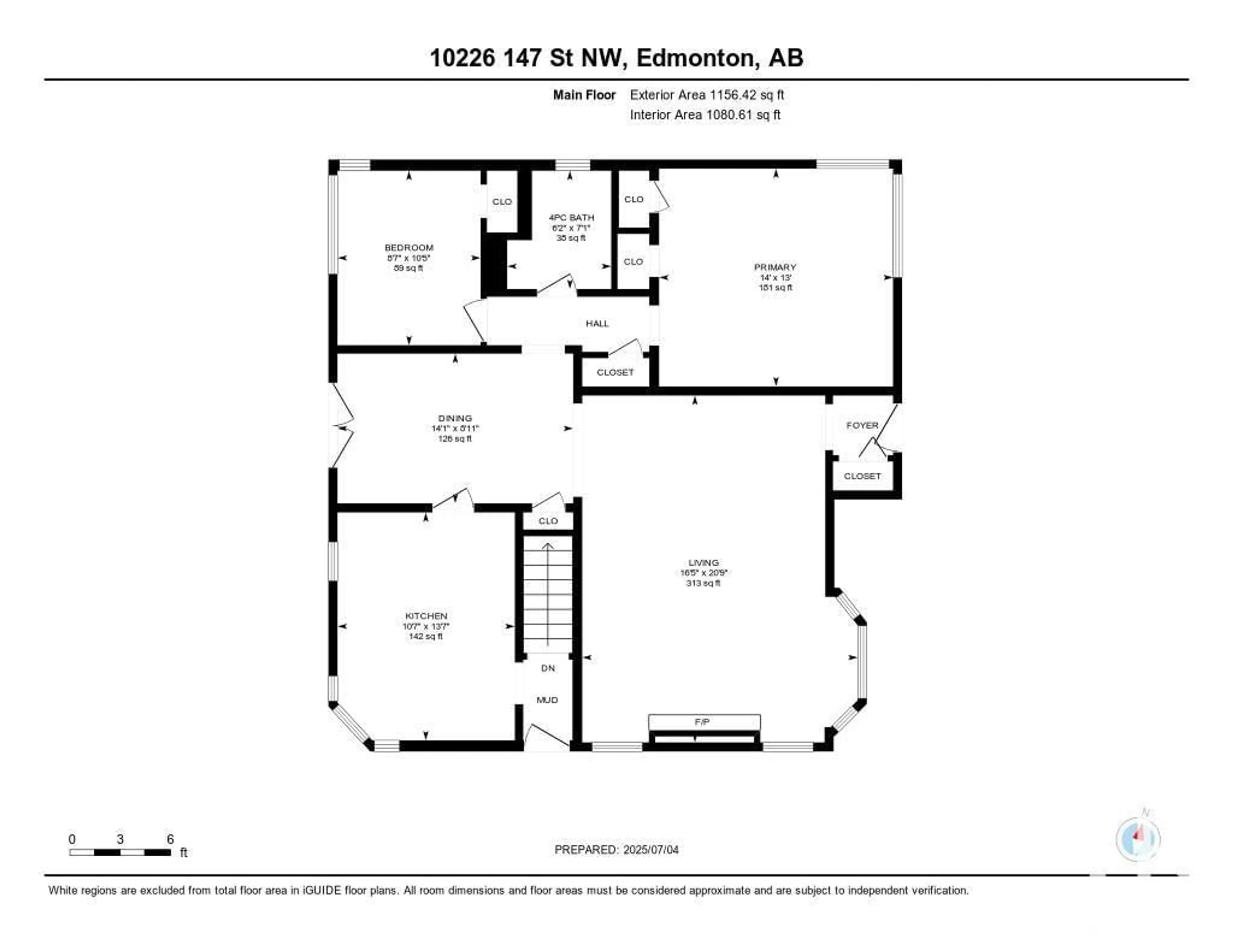 Floor plan for 10226 147 ST, Edmonton Alberta T5N3B9