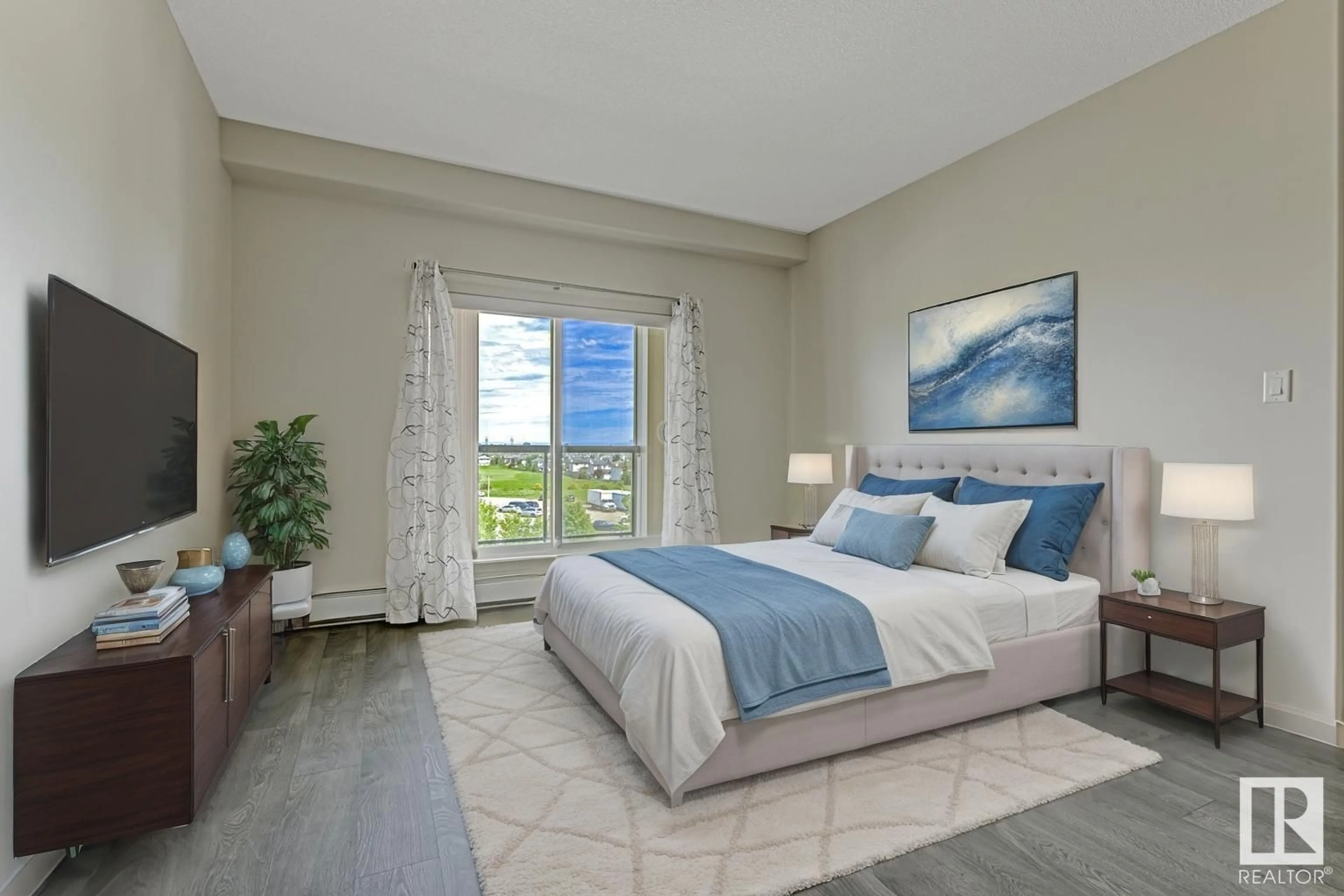 Bedroom with bed, unknown for 11517 - 450 ELLERSLIE RD, Edmonton Alberta T6W2A9