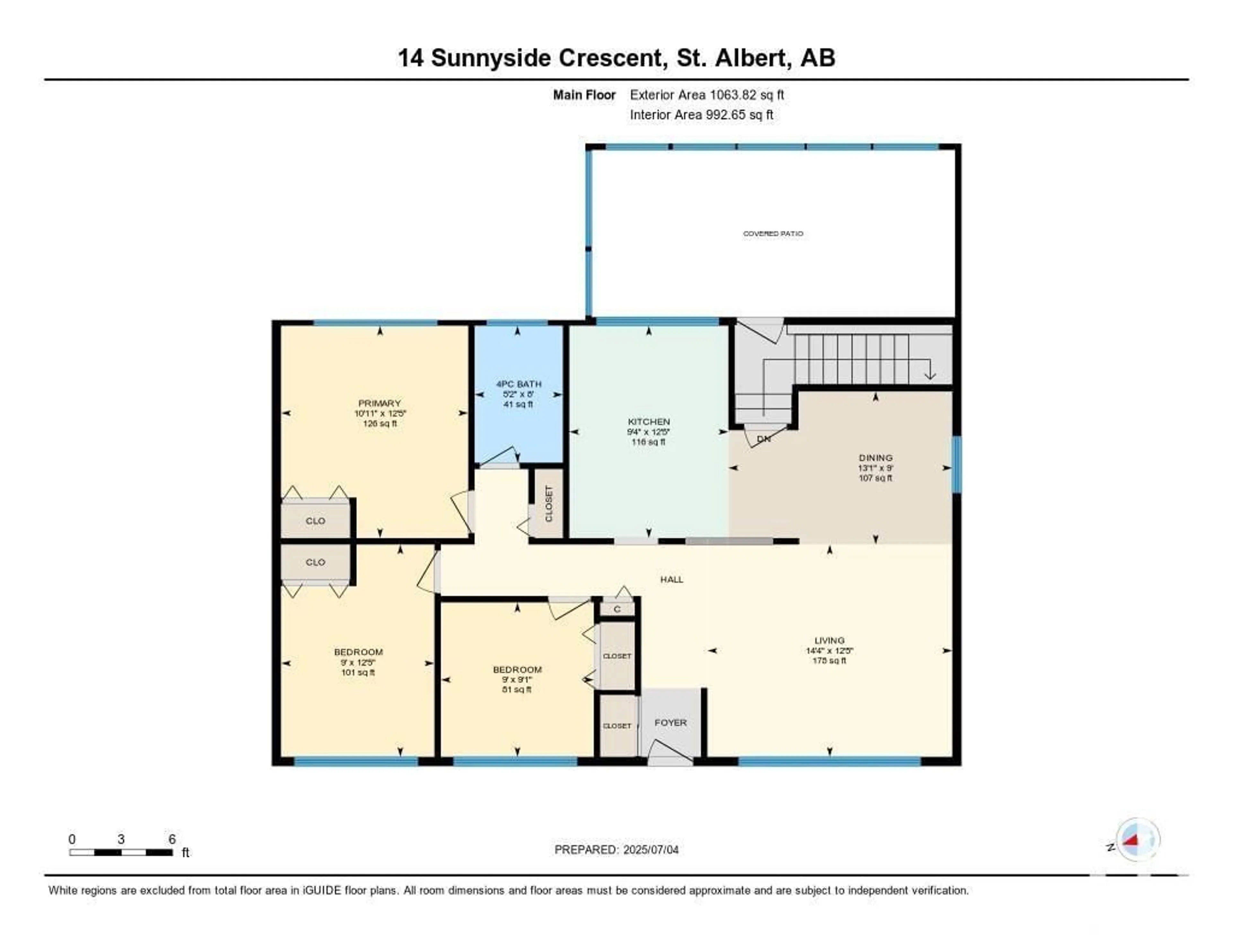 Floor plan for 14 SUNNYSIDE CR, St. Albert Alberta T8N0J5