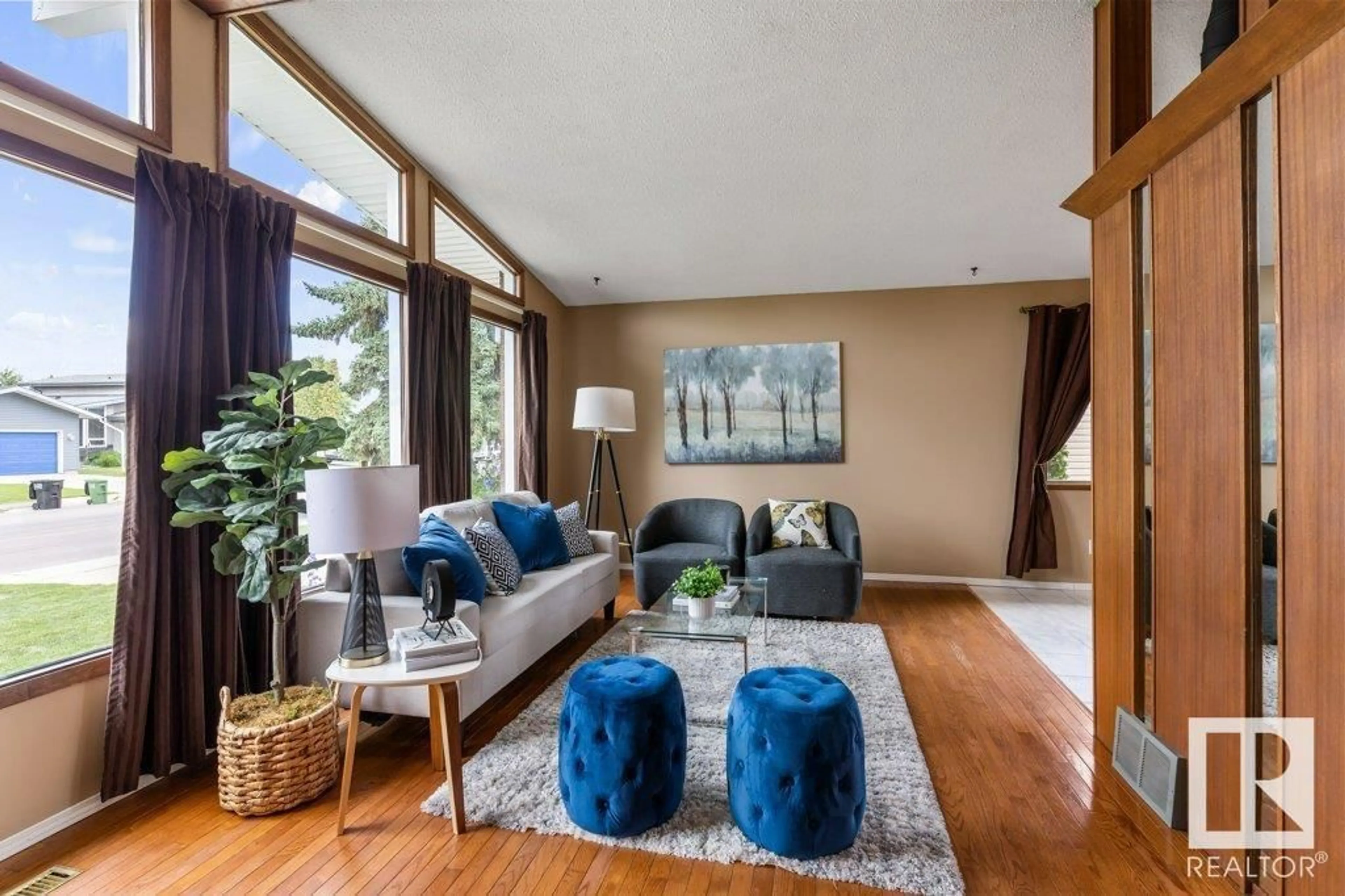 Living room with furniture, unknown for 18511 80 AV, Edmonton Alberta T5T1E8