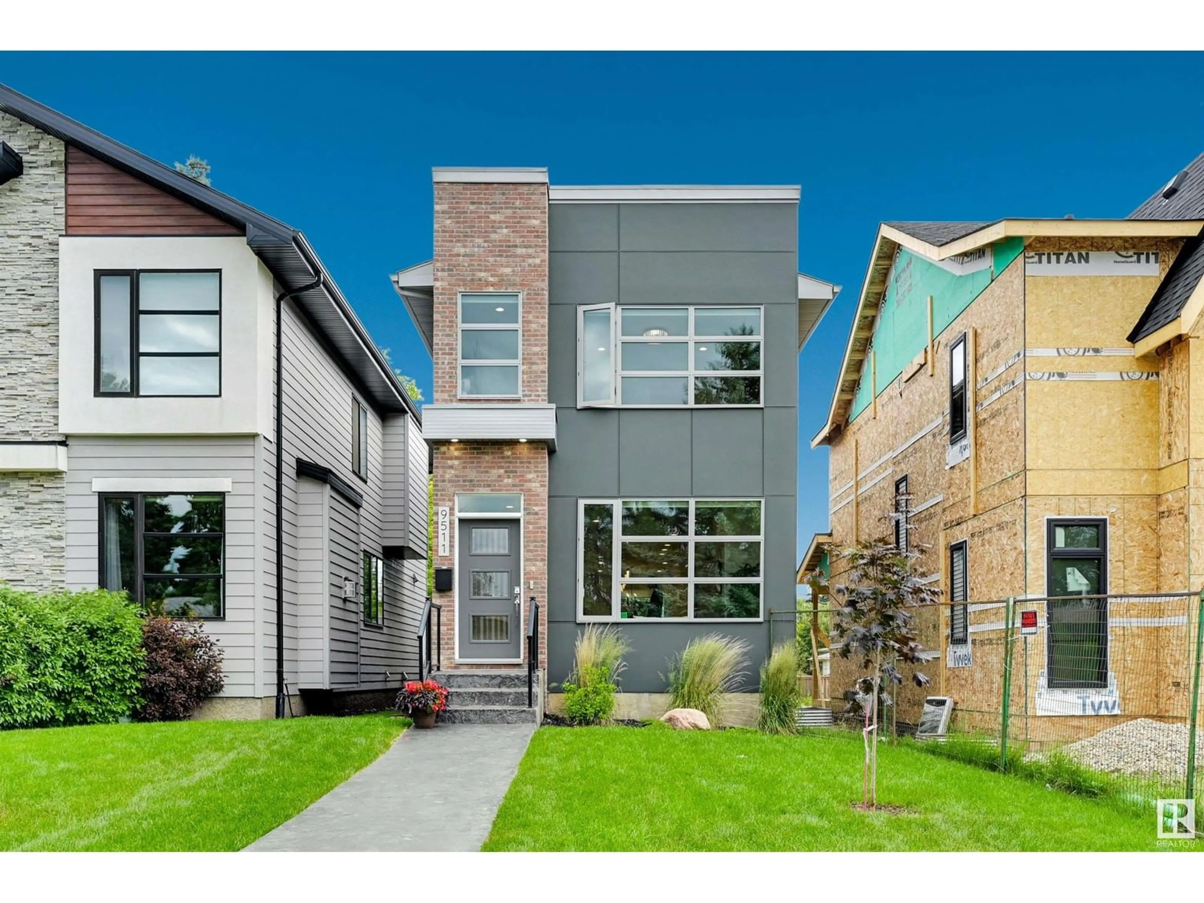 Home with brick exterior material, street for 9511 148 ST, Edmonton Alberta T5N3E3