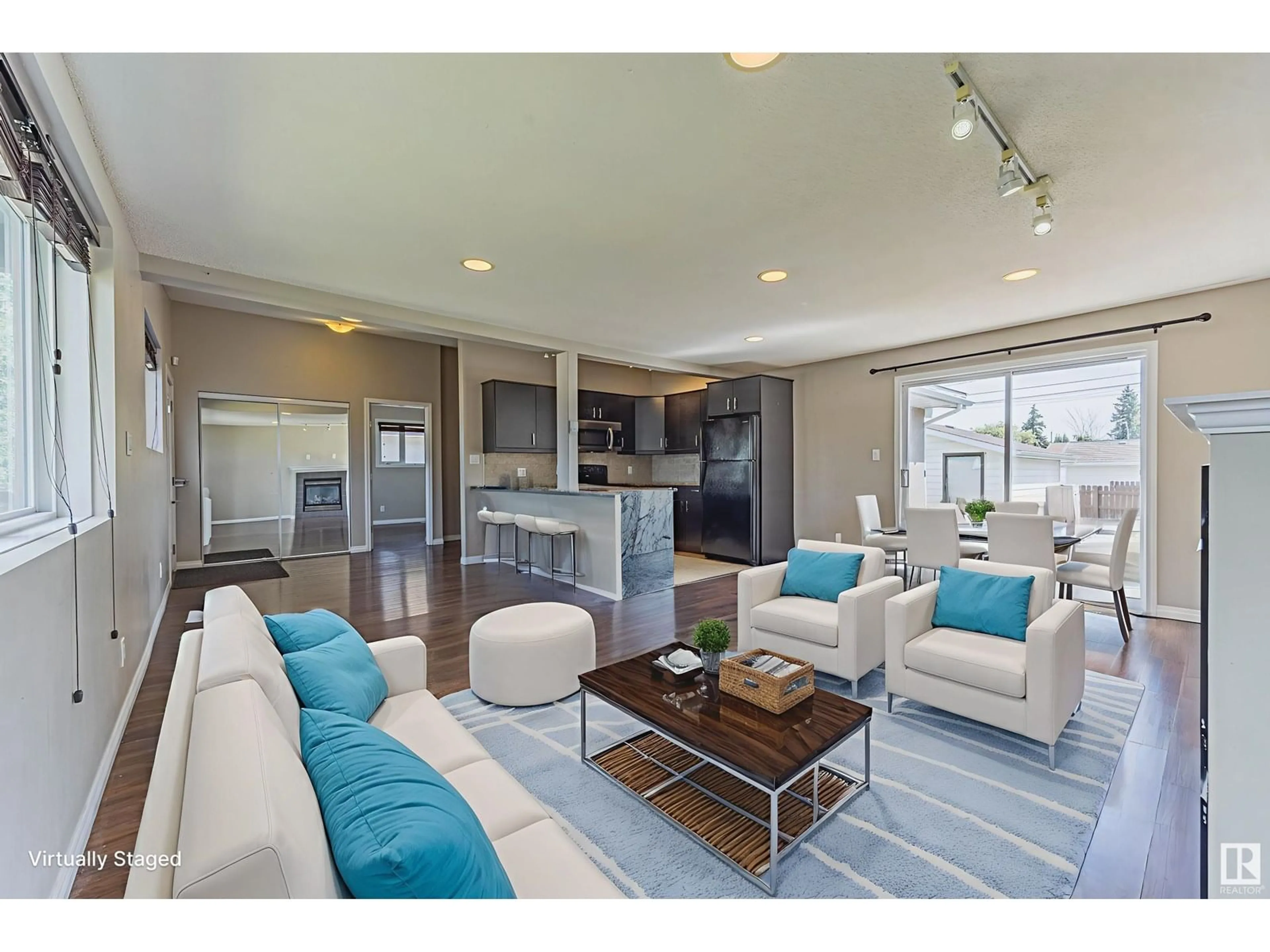 Living room with furniture, unknown for 7119 136 AV, Edmonton Alberta T5C2K3
