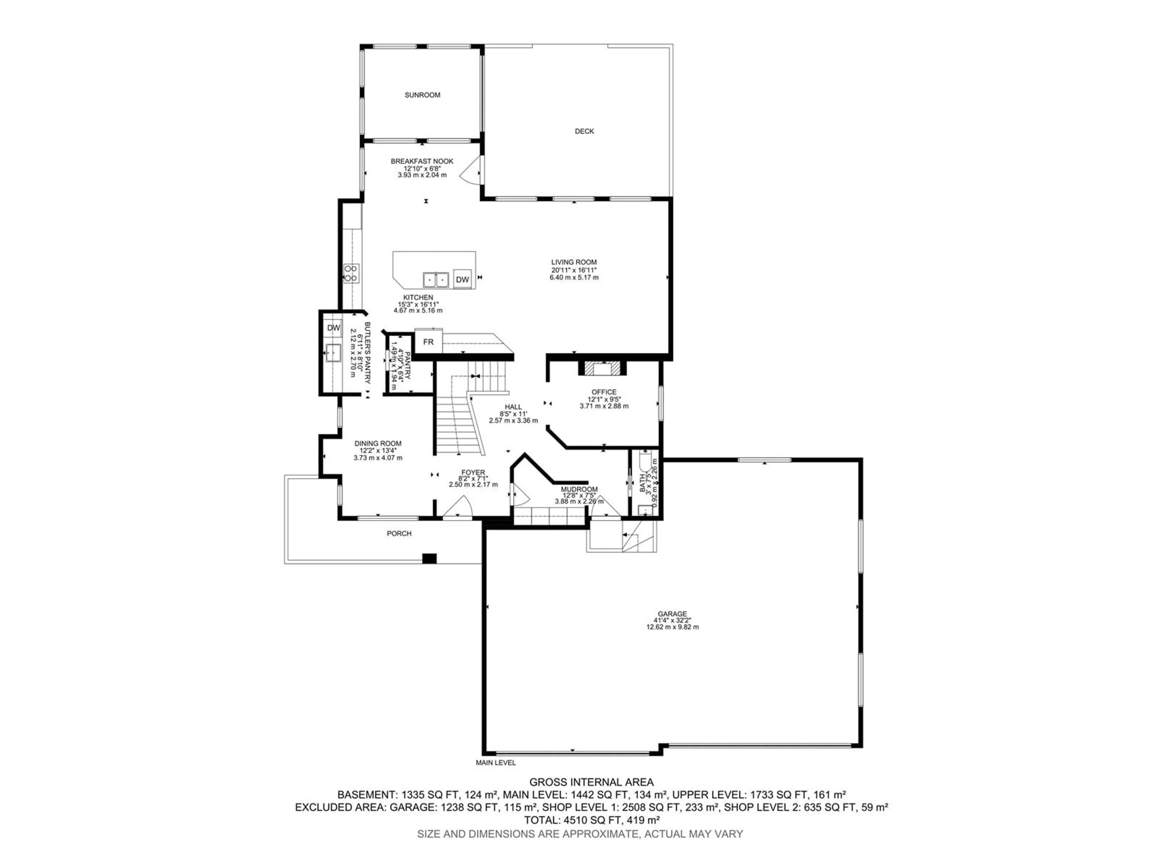 Floor plan for #2 - 52555 RGE ROAD 223, Rural Strathcona County Alberta T8A6M8