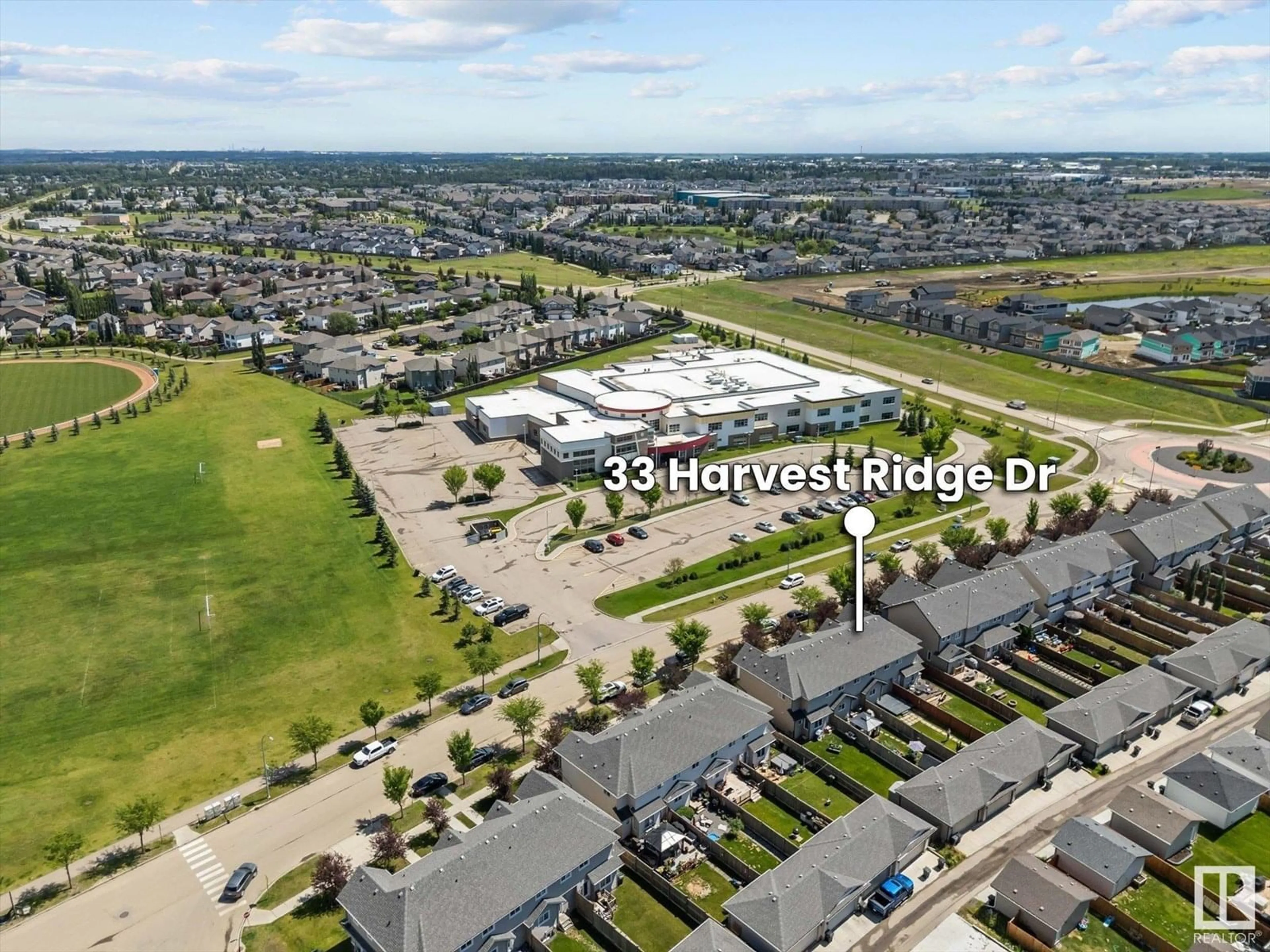 A pic from outside/outdoor area/front of a property/back of a property/a pic from drone, street for 33 HARVEST RIDGE DR, Spruce Grove Alberta T7X0S1