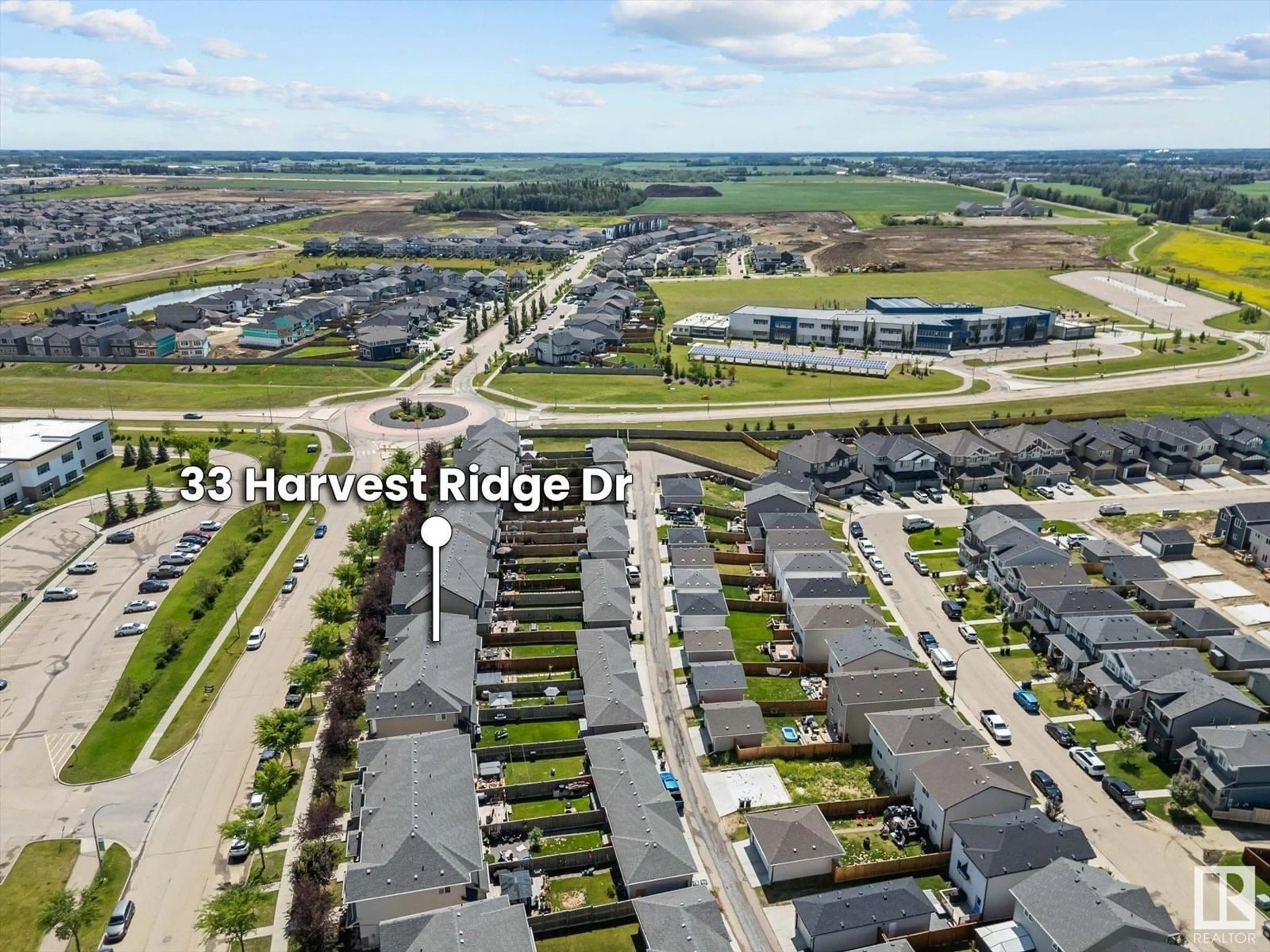 A pic from outside/outdoor area/front of a property/back of a property/a pic from drone, street for 33 HARVEST RIDGE DR, Spruce Grove Alberta T7X0S1