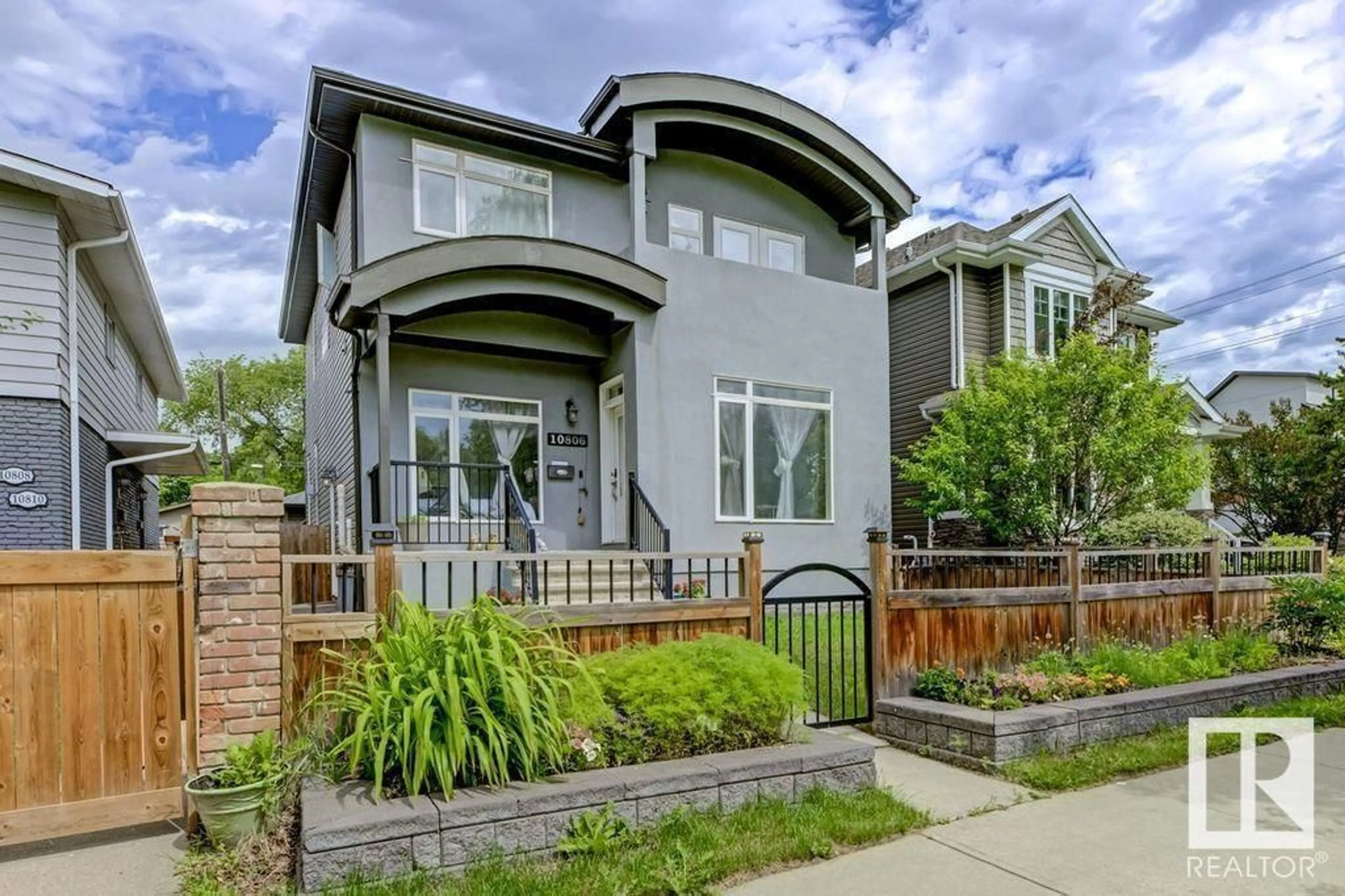 Home with brick exterior material, street for 10806 72 AV, Edmonton Alberta T6E1A3