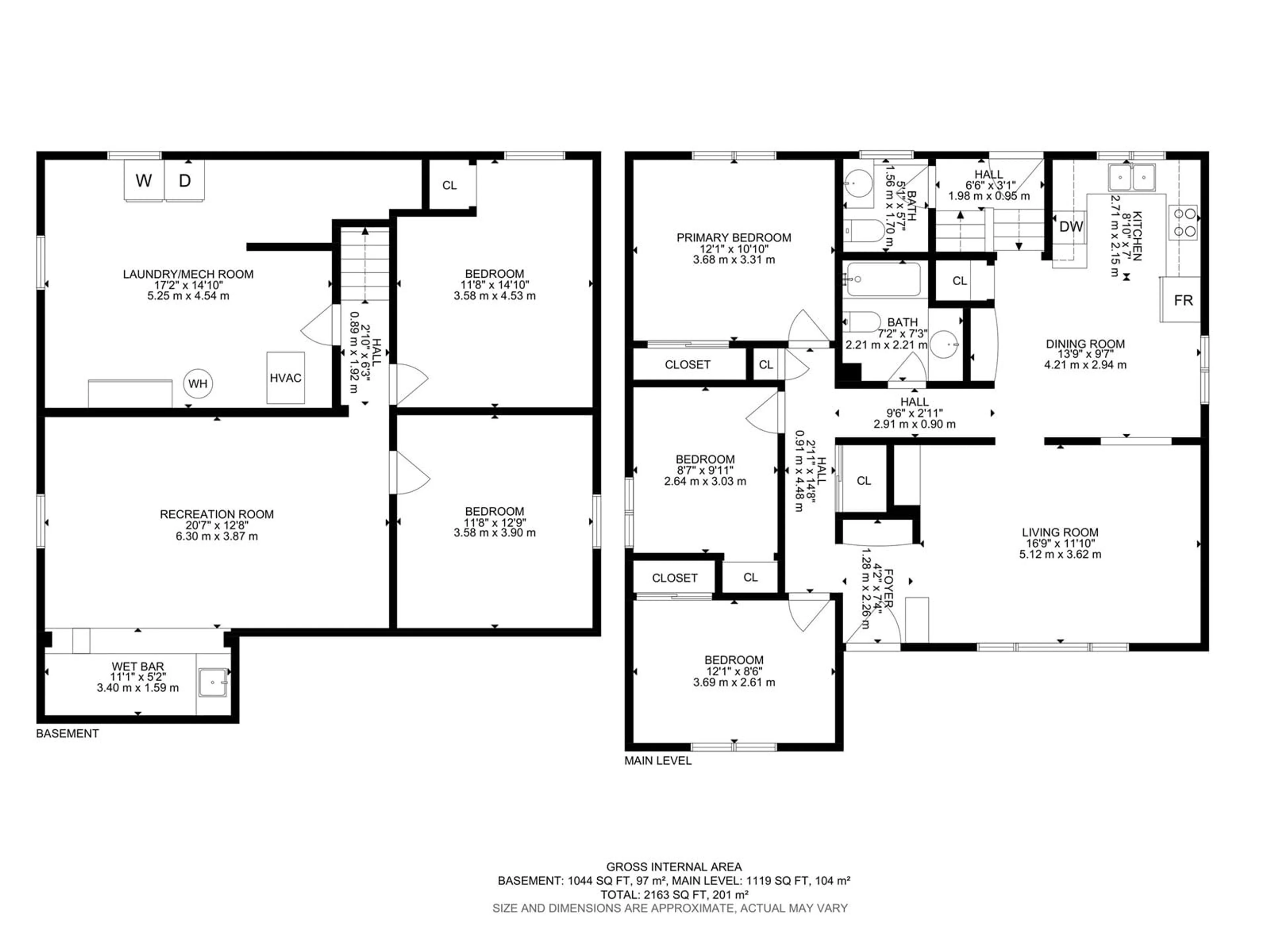 Floor plan for 11732 42 AVE, Edmonton Alberta T6J0W7