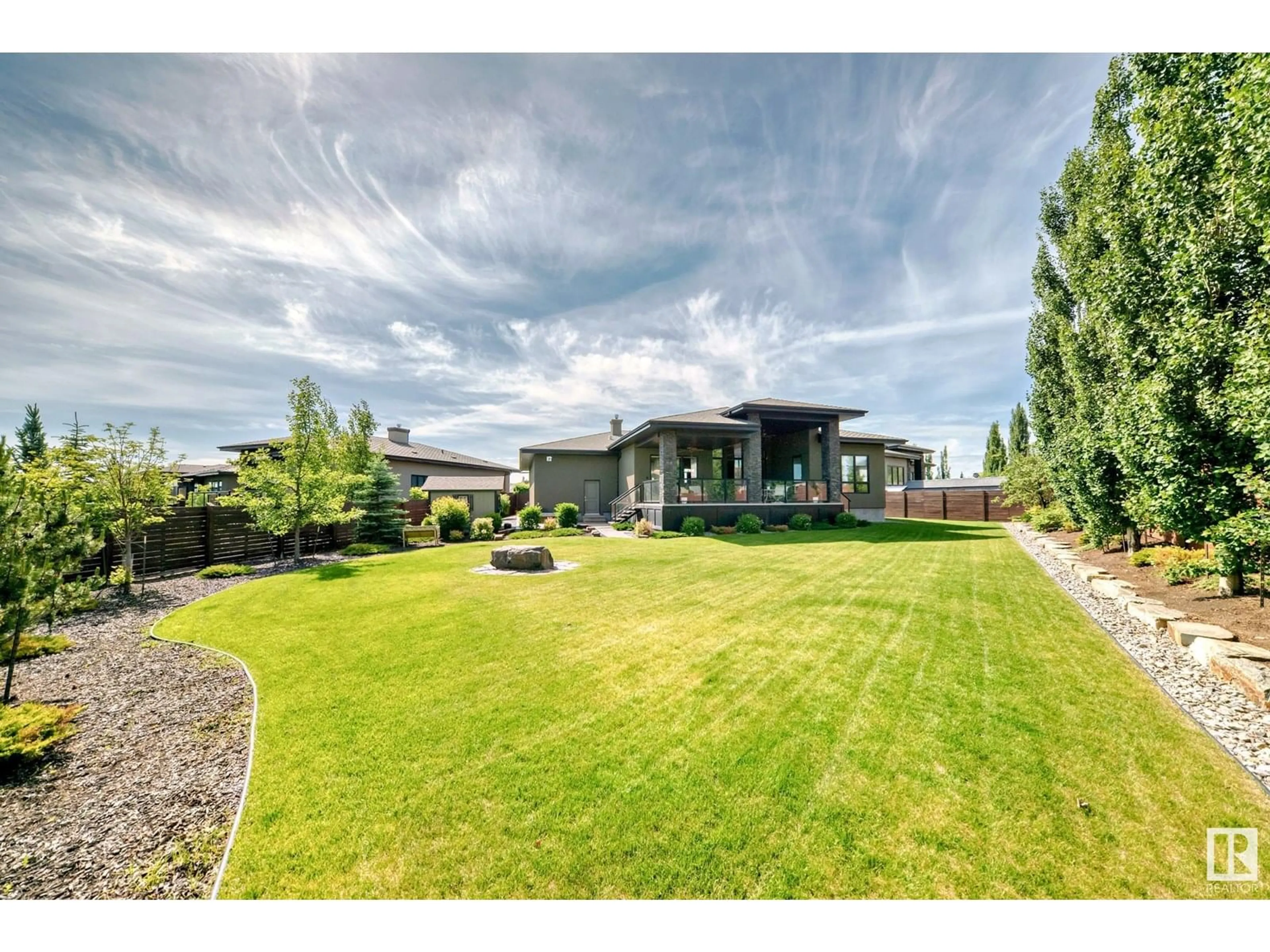 A pic from outside/outdoor area/front of a property/back of a property/a pic from drone, mountain view for 1218 WAHL CO NW, Edmonton Alberta T6W3G4