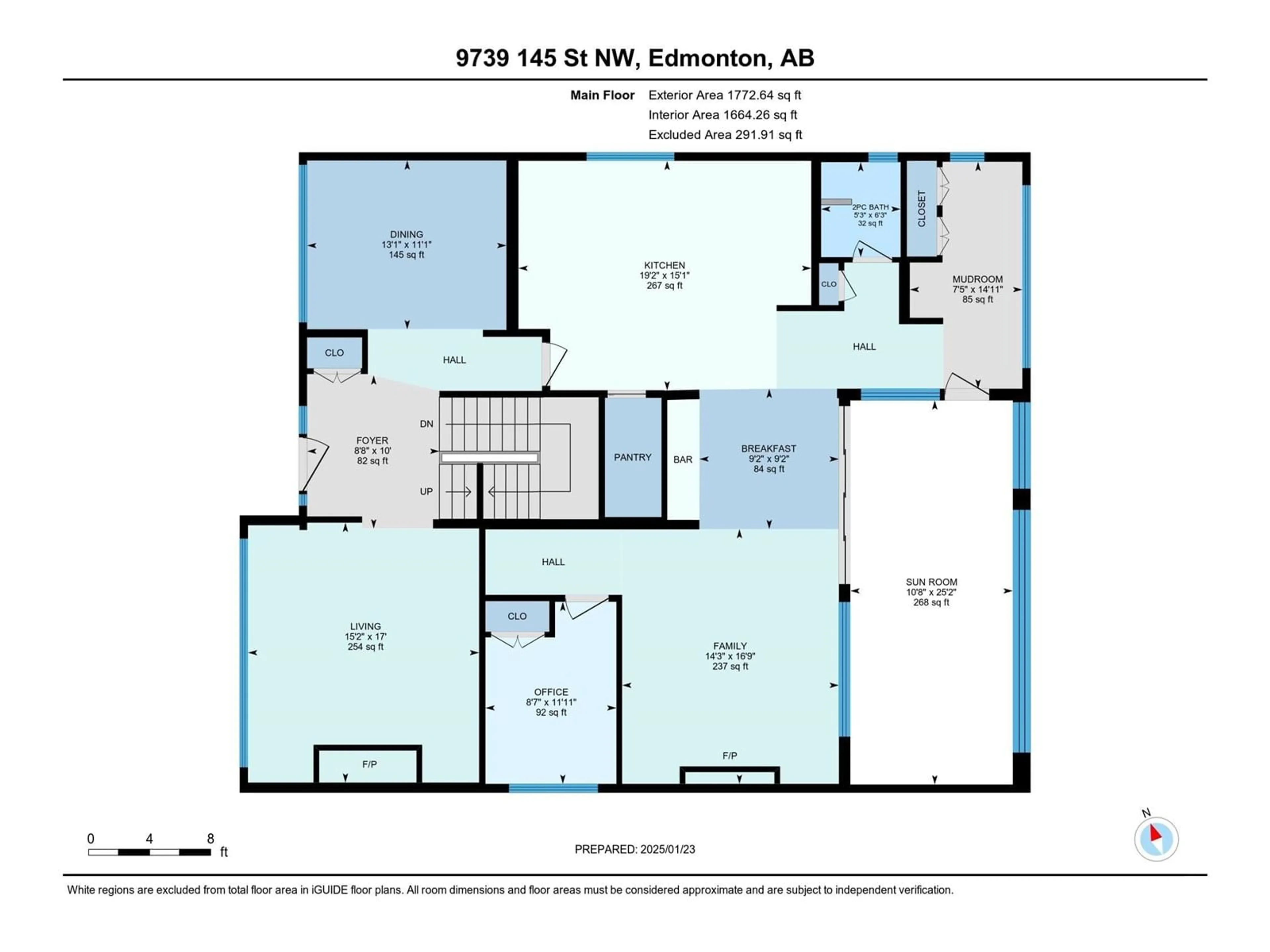 Floor plan for NW - 9739 145 ST, Edmonton Alberta T5N2X1
