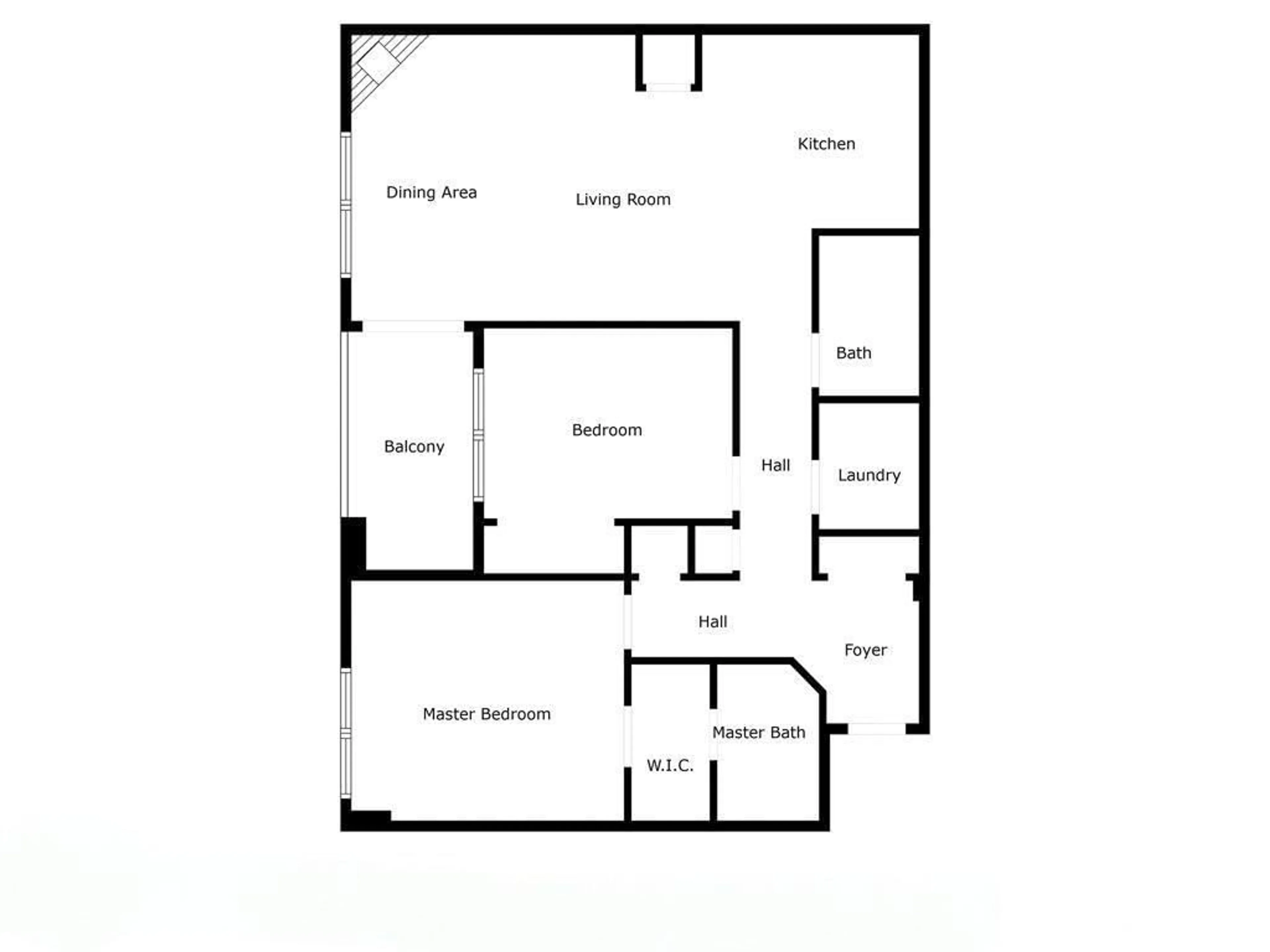 Floor plan for 310 - 10142 111 ST NW, Edmonton Alberta T5K1K6