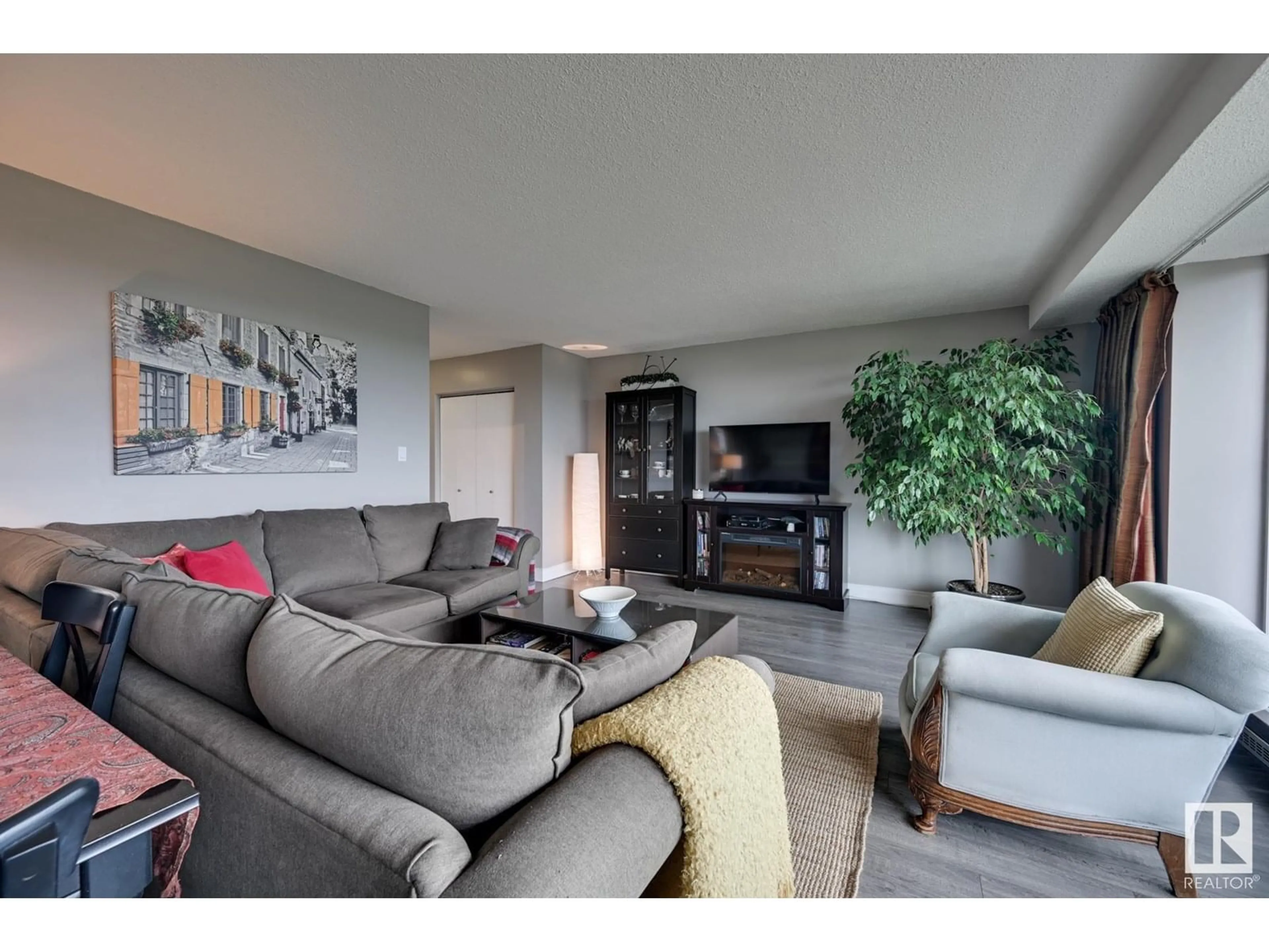 Living room with furniture, unknown for #503 - 12207 JASPER AV, Edmonton Alberta T5N3K2