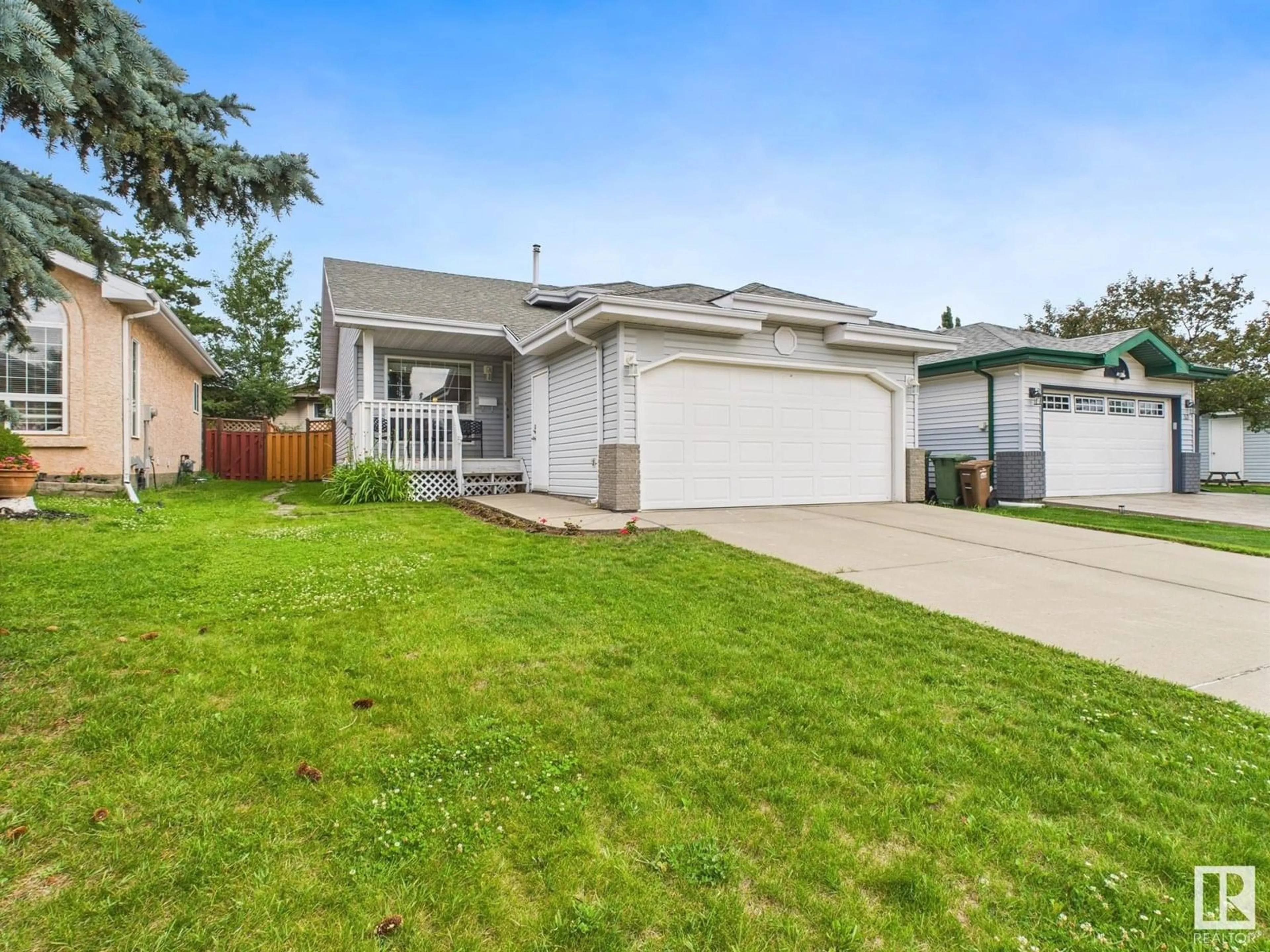 Home with vinyl exterior material, street for 35 DELAGE CR, St. Albert Alberta T8N6J5