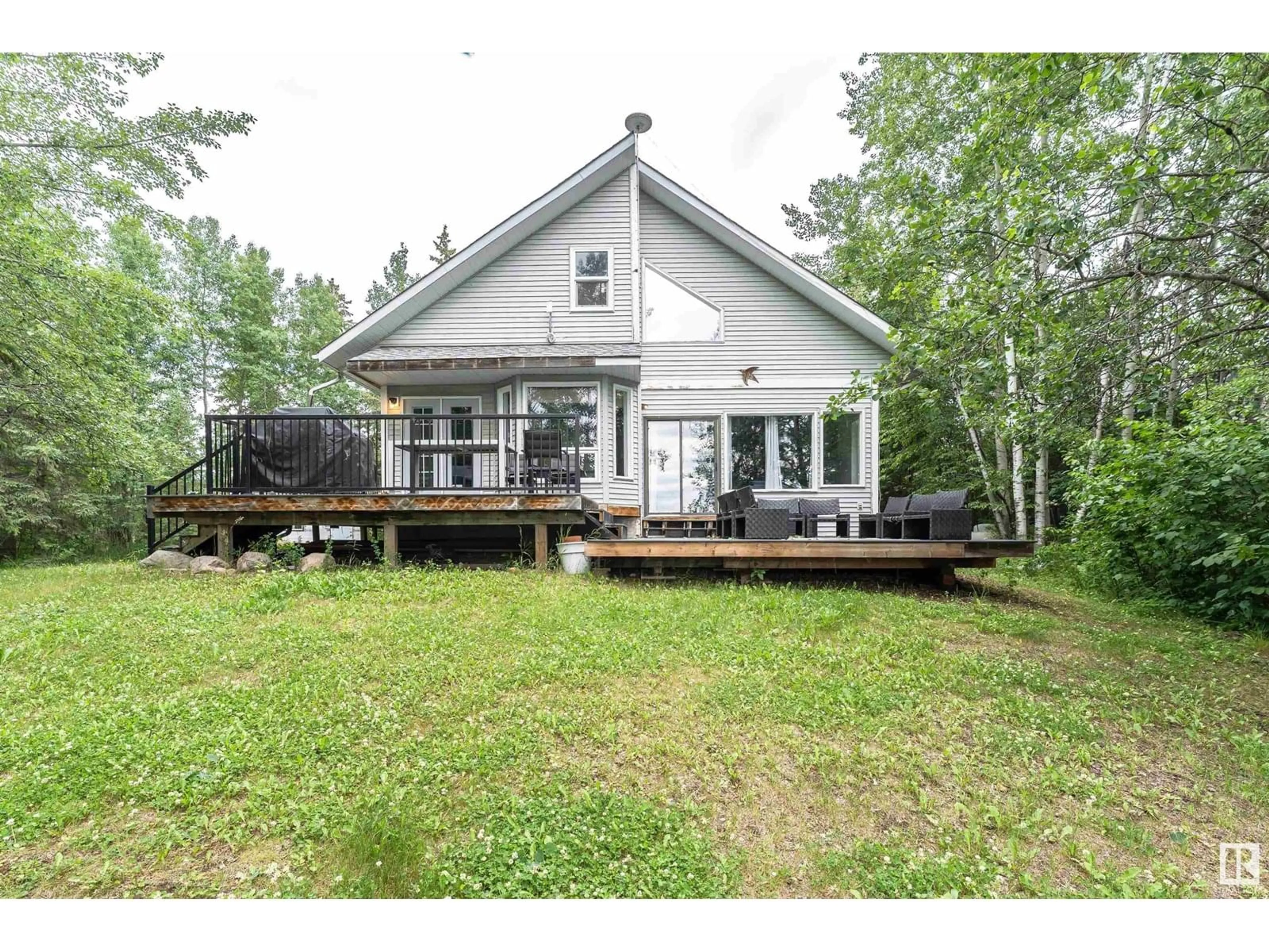 Patio, water/lake/river/ocean view for 39 54126 RGE ROAD 52, Rural Lac Ste. Anne County Alberta T0E0L0