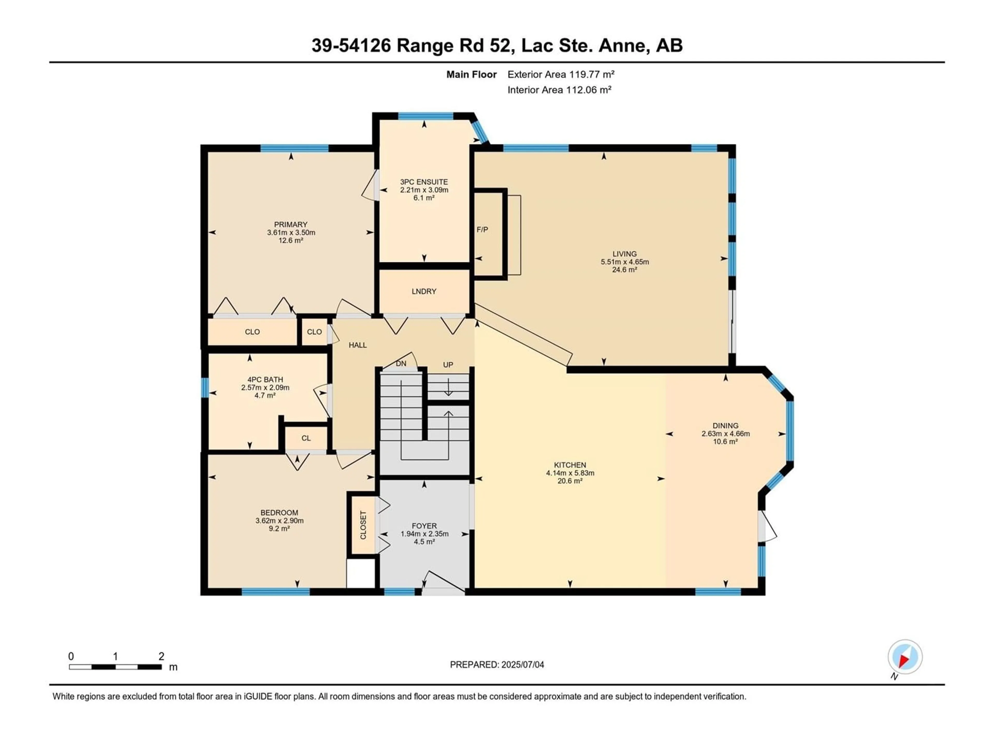 Floor plan for 39 54126 RGE ROAD 52, Rural Lac Ste. Anne County Alberta T0E0L0
