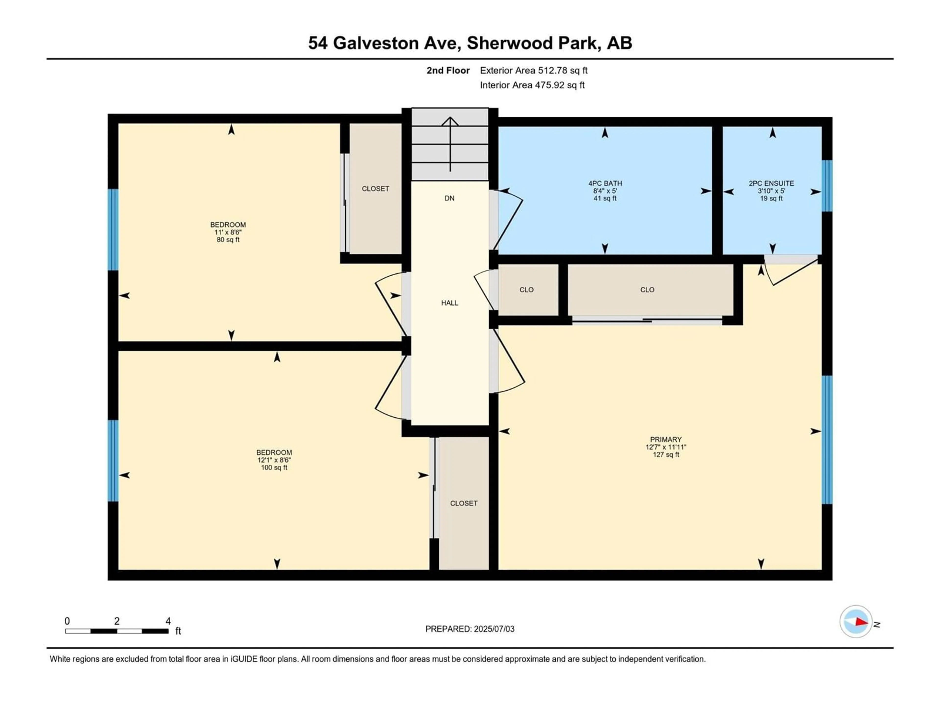 Floor plan for 54 GALVESTON AV, Sherwood Park Alberta T8A2N6