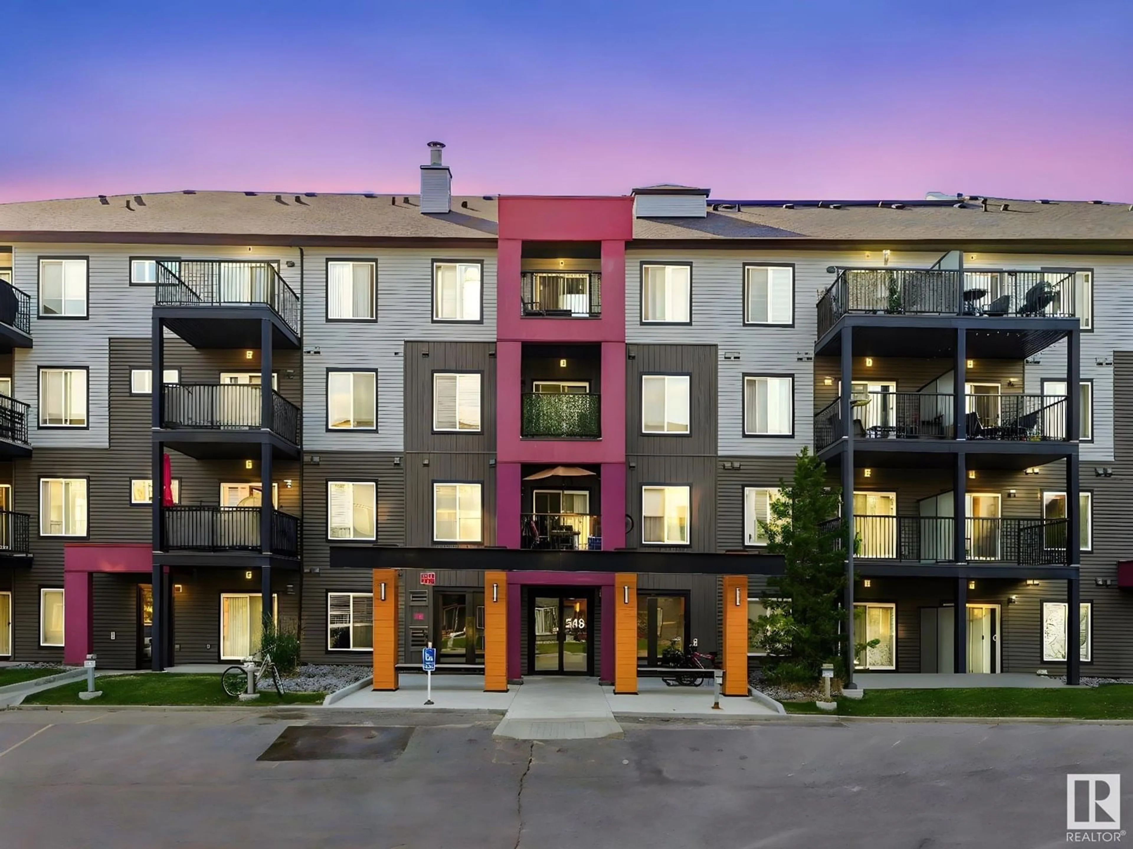 A pic from outside/outdoor area/front of a property/back of a property/a pic from drone, building for #246 - 348 WINDERMERE RD, Edmonton Alberta T6W2P2