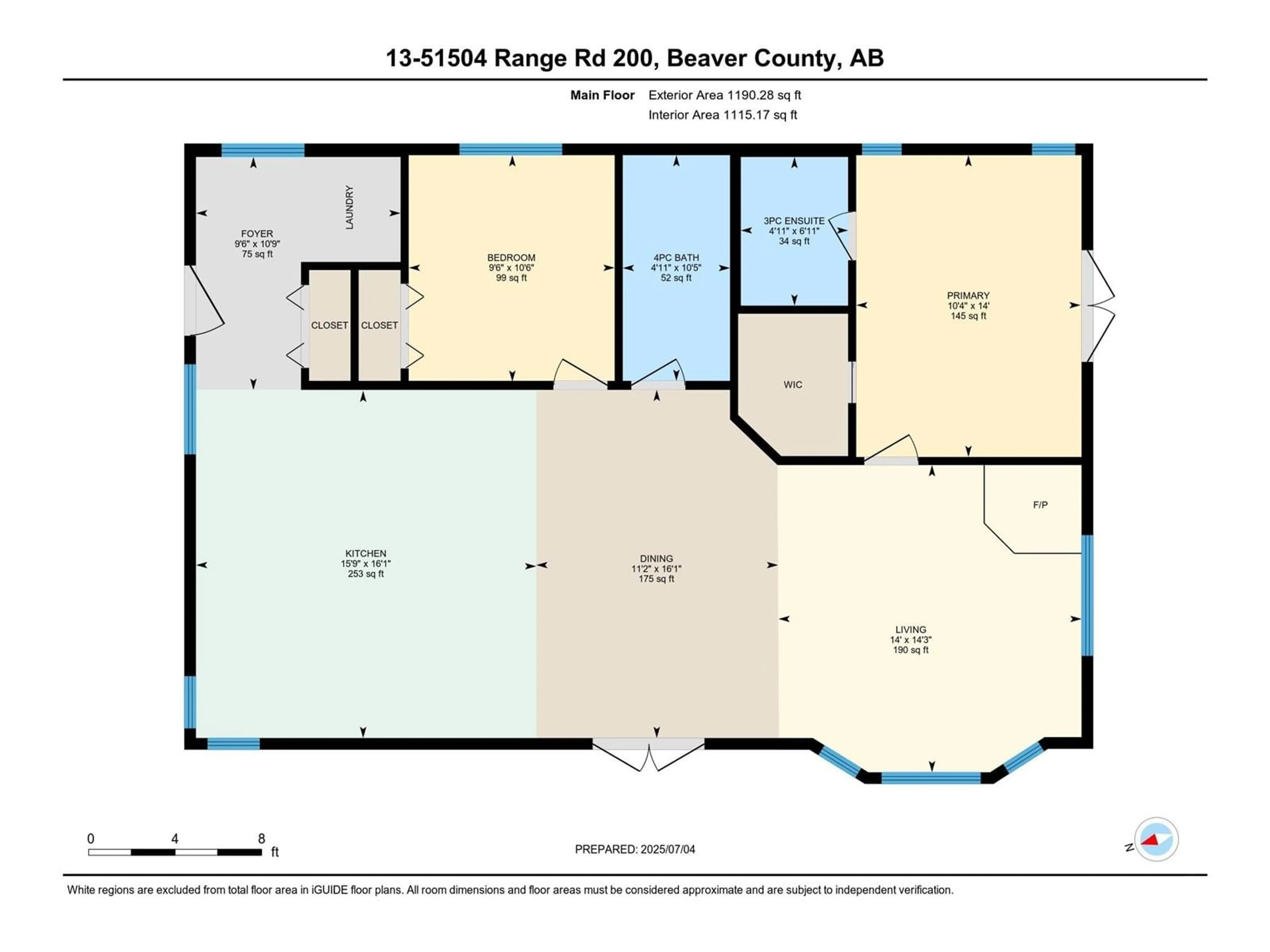 Floor plan for 51504 - 13 RGE RD 200, Rural Beaver County Alberta T0B4J1