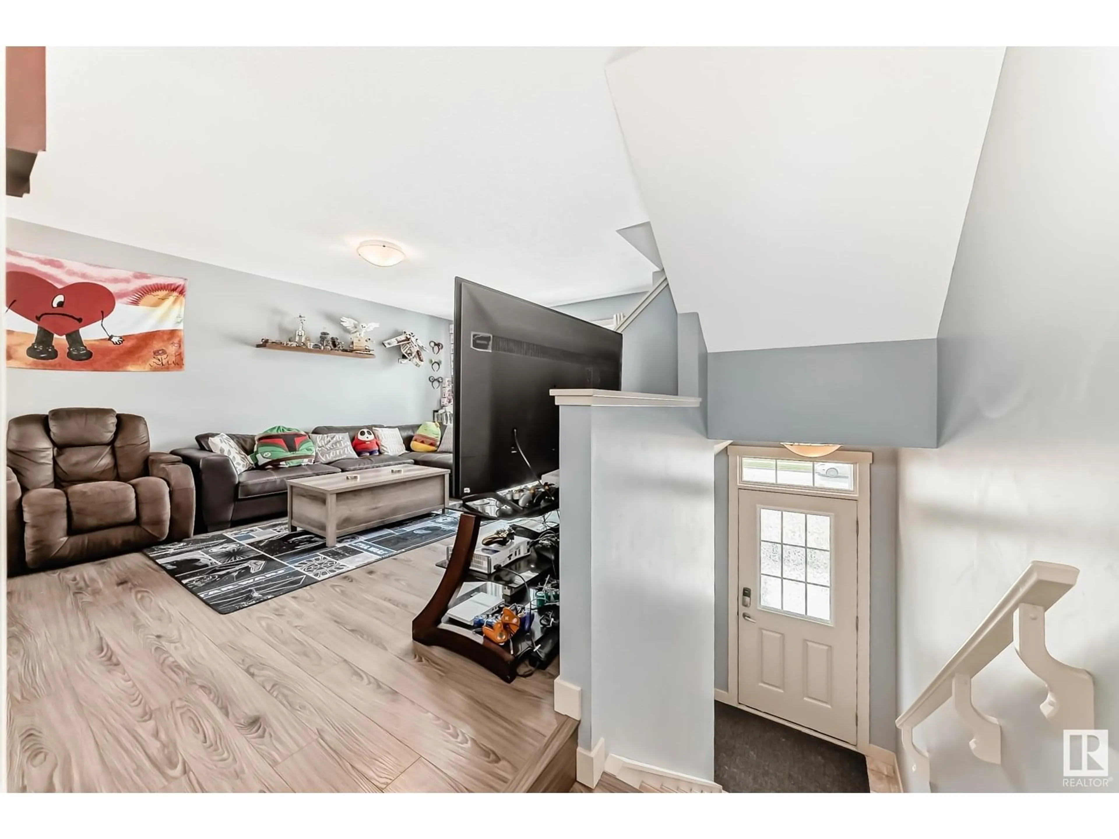 Living room with furniture, unknown for #5 - 1391 STARLING DR, Edmonton Alberta T5S0L3