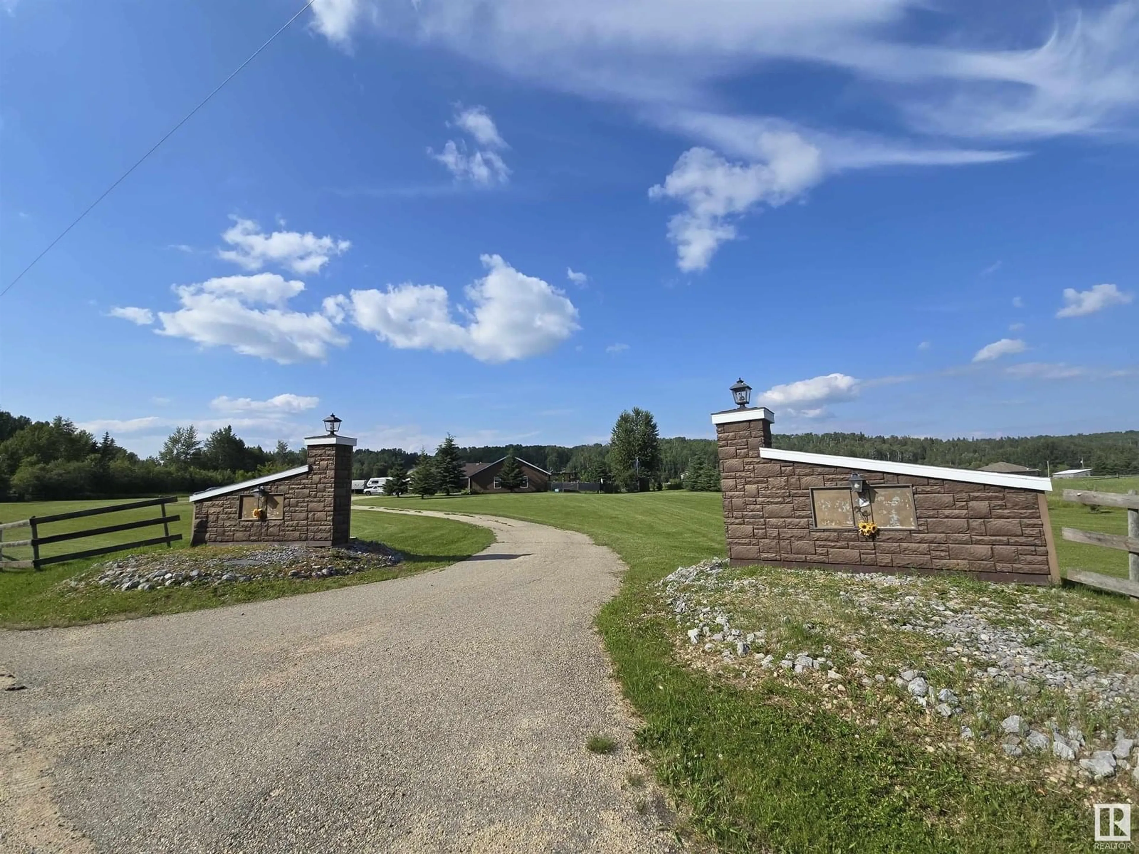 A pic from outside/outdoor area/front of a property/back of a property/a pic from drone, mountain view for 124080 TWP ROAD 593 A, Rural Woodlands County Alberta T7S1P2