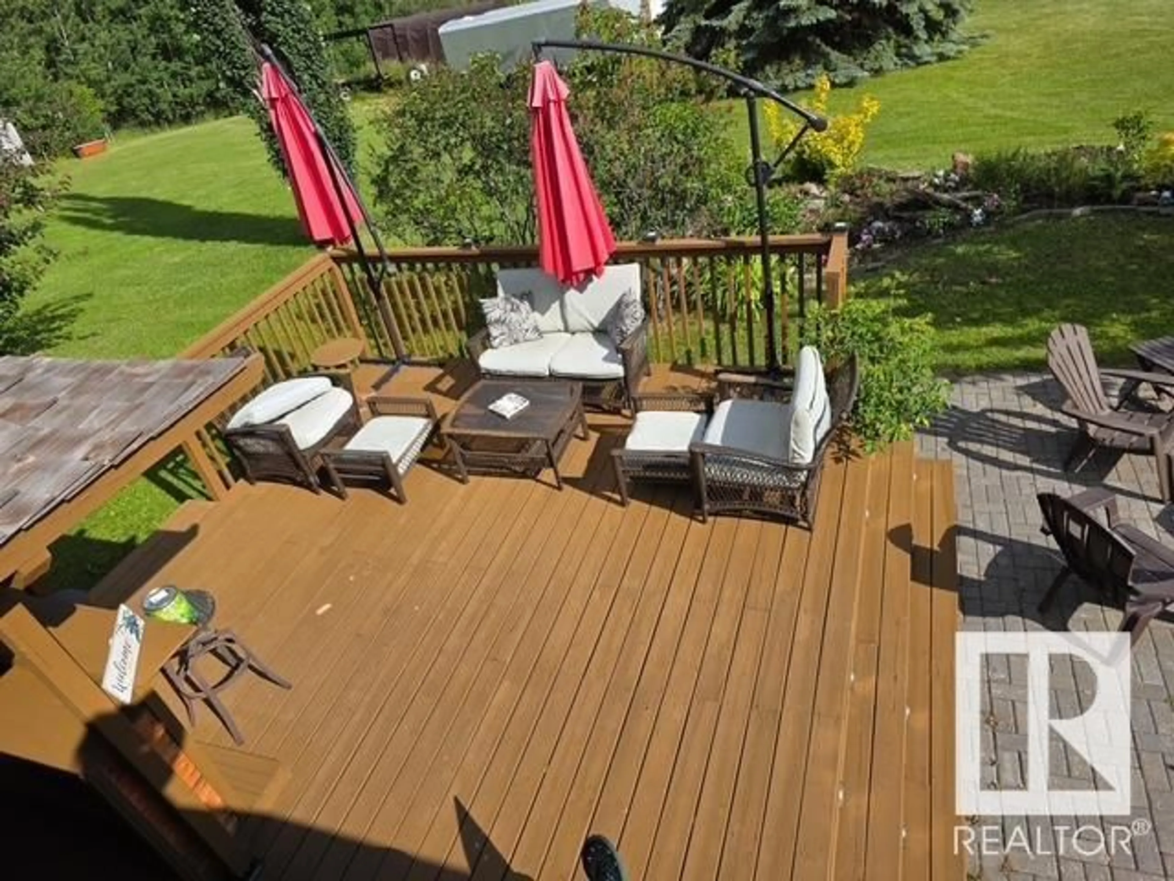 Patio, water/lake/river/ocean view for #13 - 53327 RGE ROAD 15, Rural Parkland County Alberta T7Y0C3