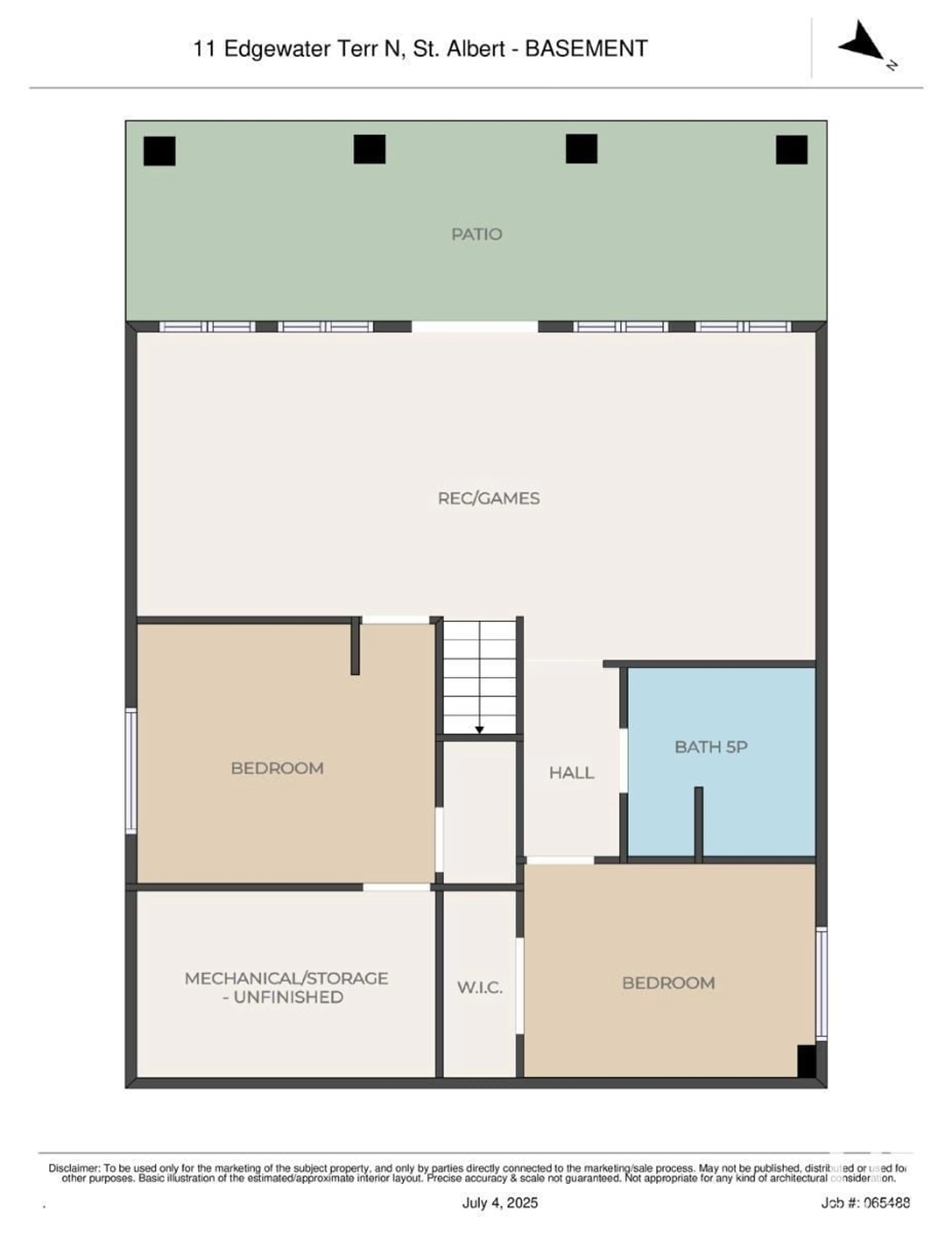 Floor plan for 11 EDGEWATER TERR, St. Albert Alberta T8N4G5