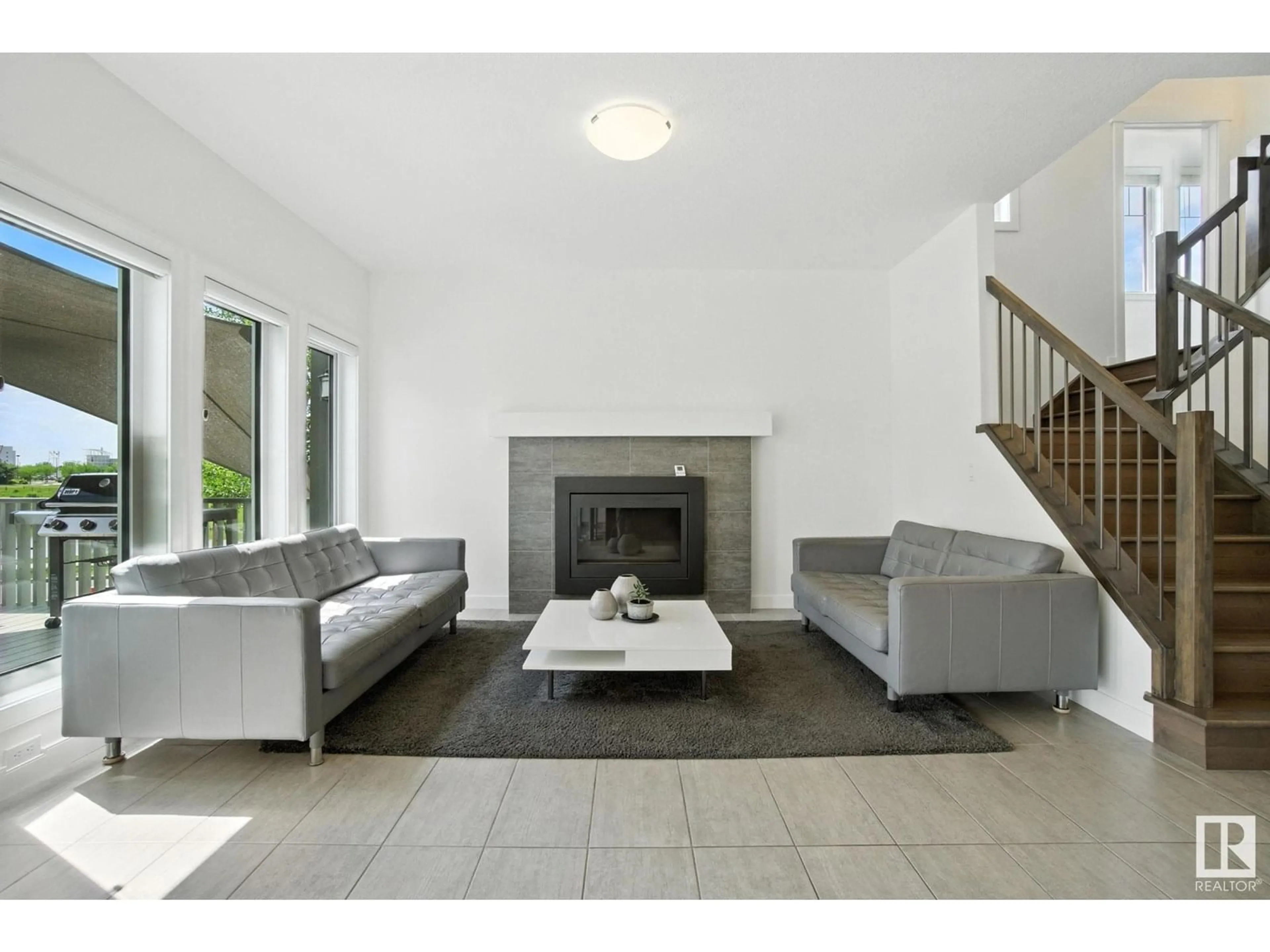 Living room with furniture, unknown for 13847 142 AV, Edmonton Alberta T6V0L8
