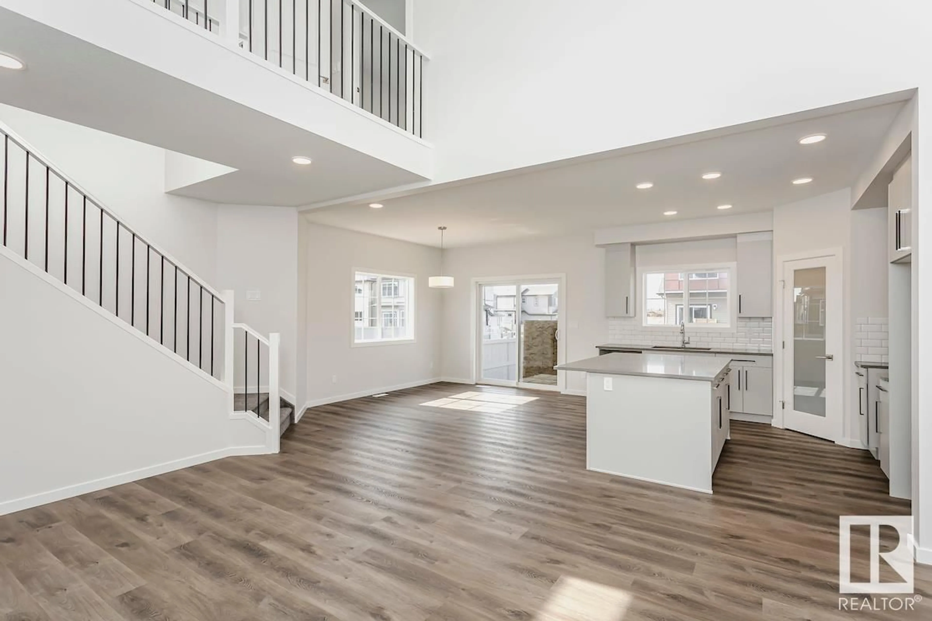 Open concept kitchen, unknown for 17408 2 ST, Edmonton Alberta T5Y4G6