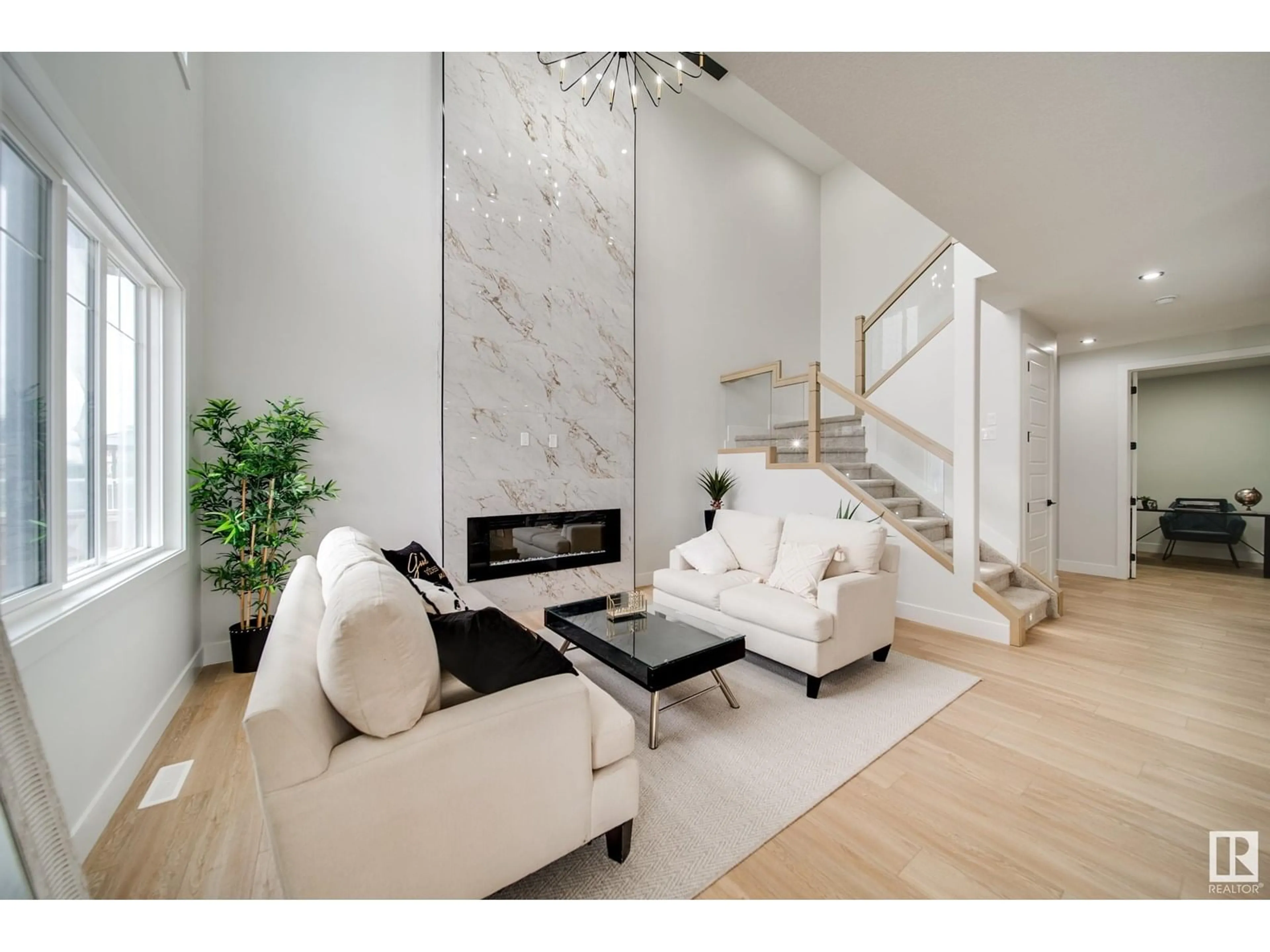 Living room with furniture, unknown for 46 BAKER ST, Ardrossan Alberta T8E0B6
