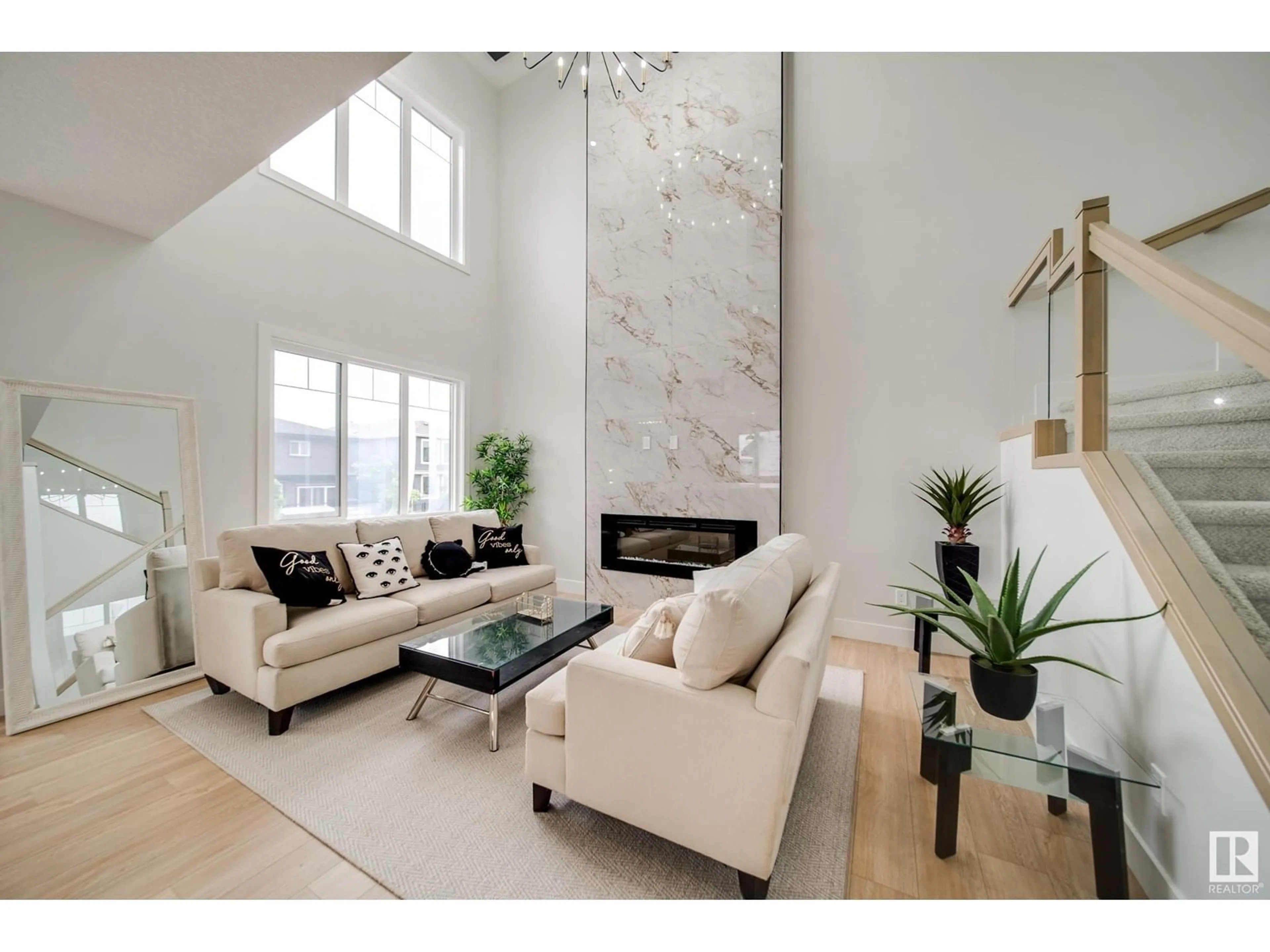 Living room with furniture, unknown for 46 BAKER ST, Ardrossan Alberta T8E0B6