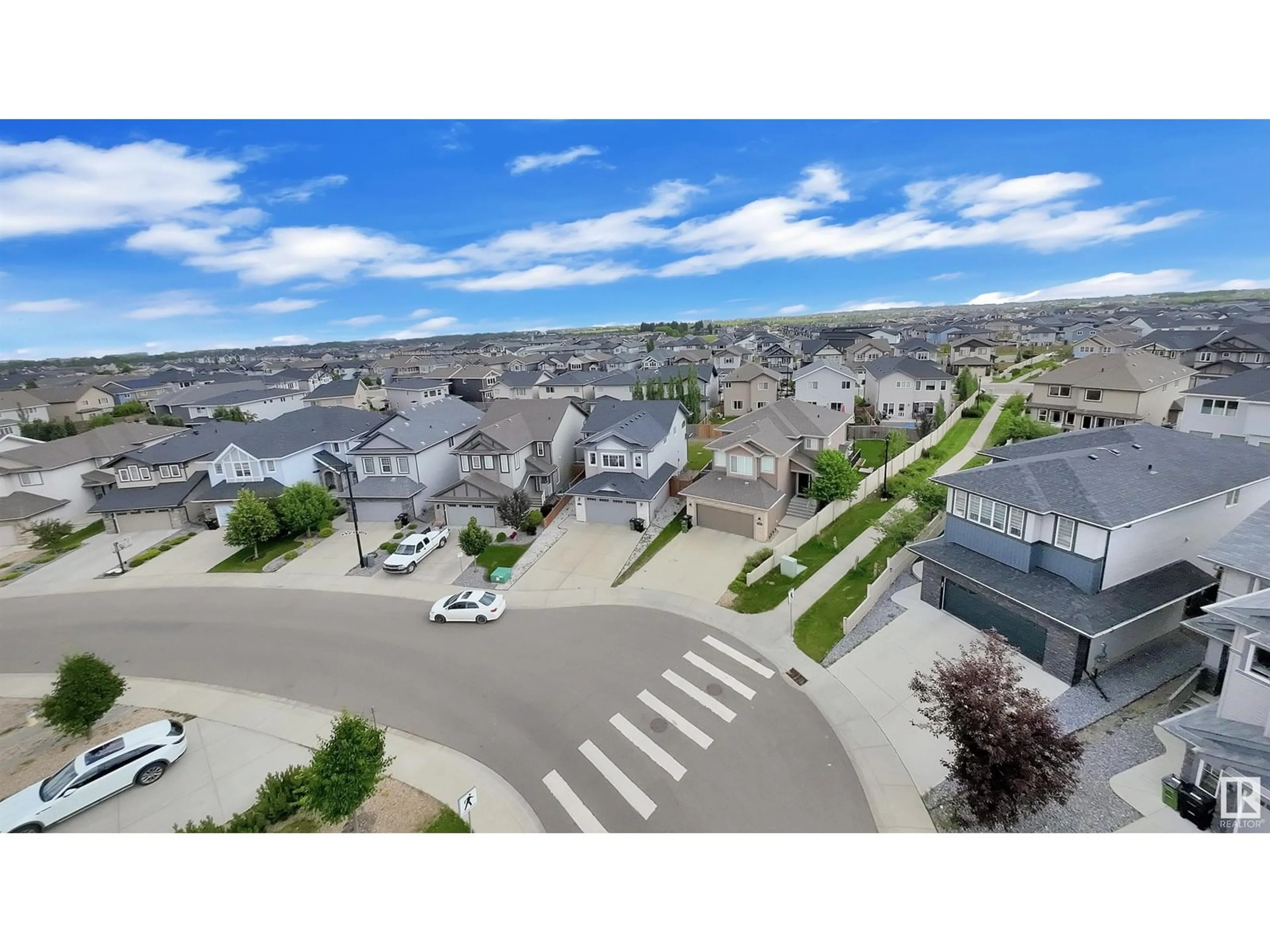 A pic from outside/outdoor area/front of a property/back of a property/a pic from drone, street for SW - 1627 161 ST, Edmonton Alberta T6W3P4