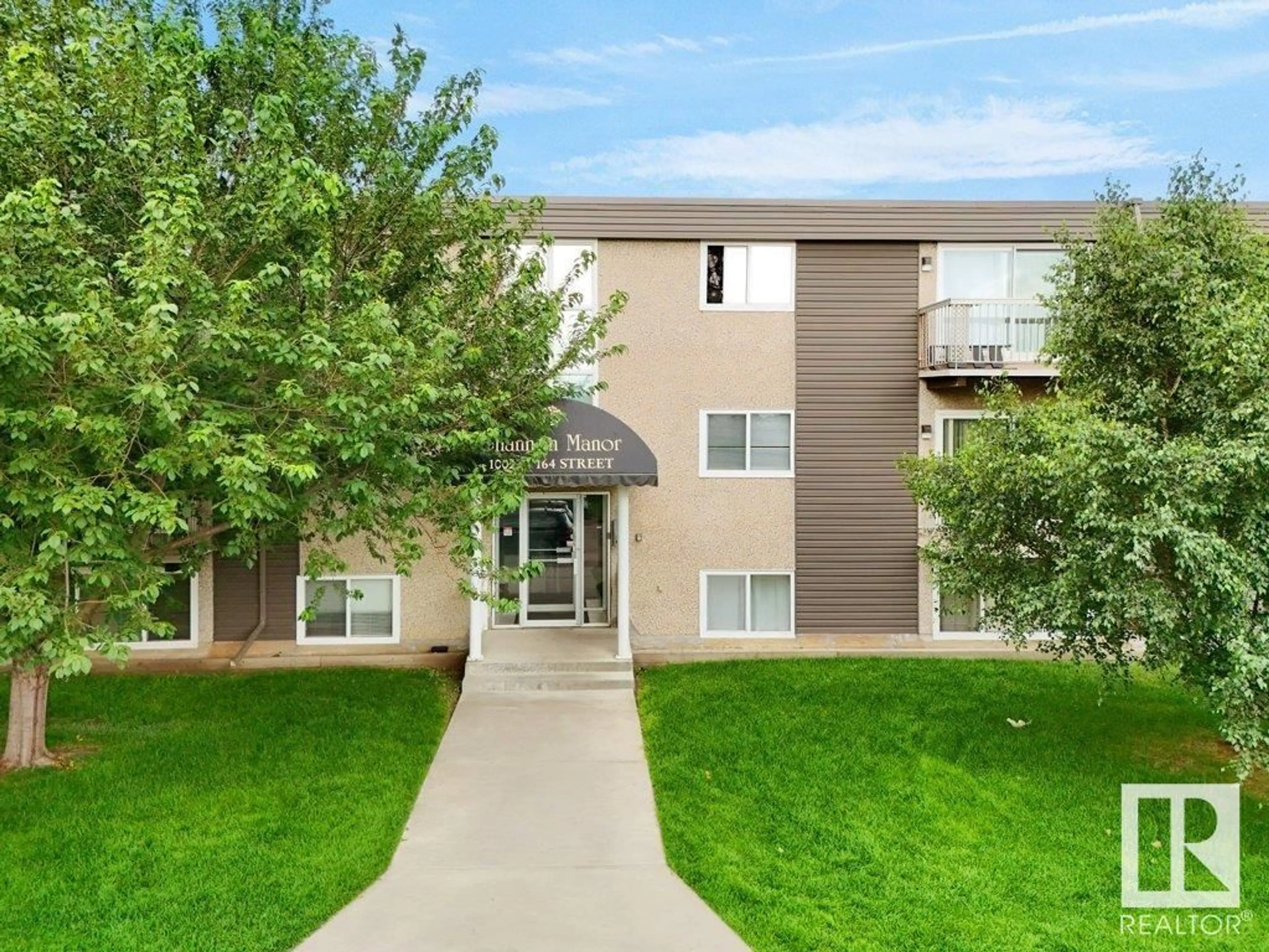 Patio, mountain view for 207 - 10023 164 ST, Edmonton Alberta T5P4L4