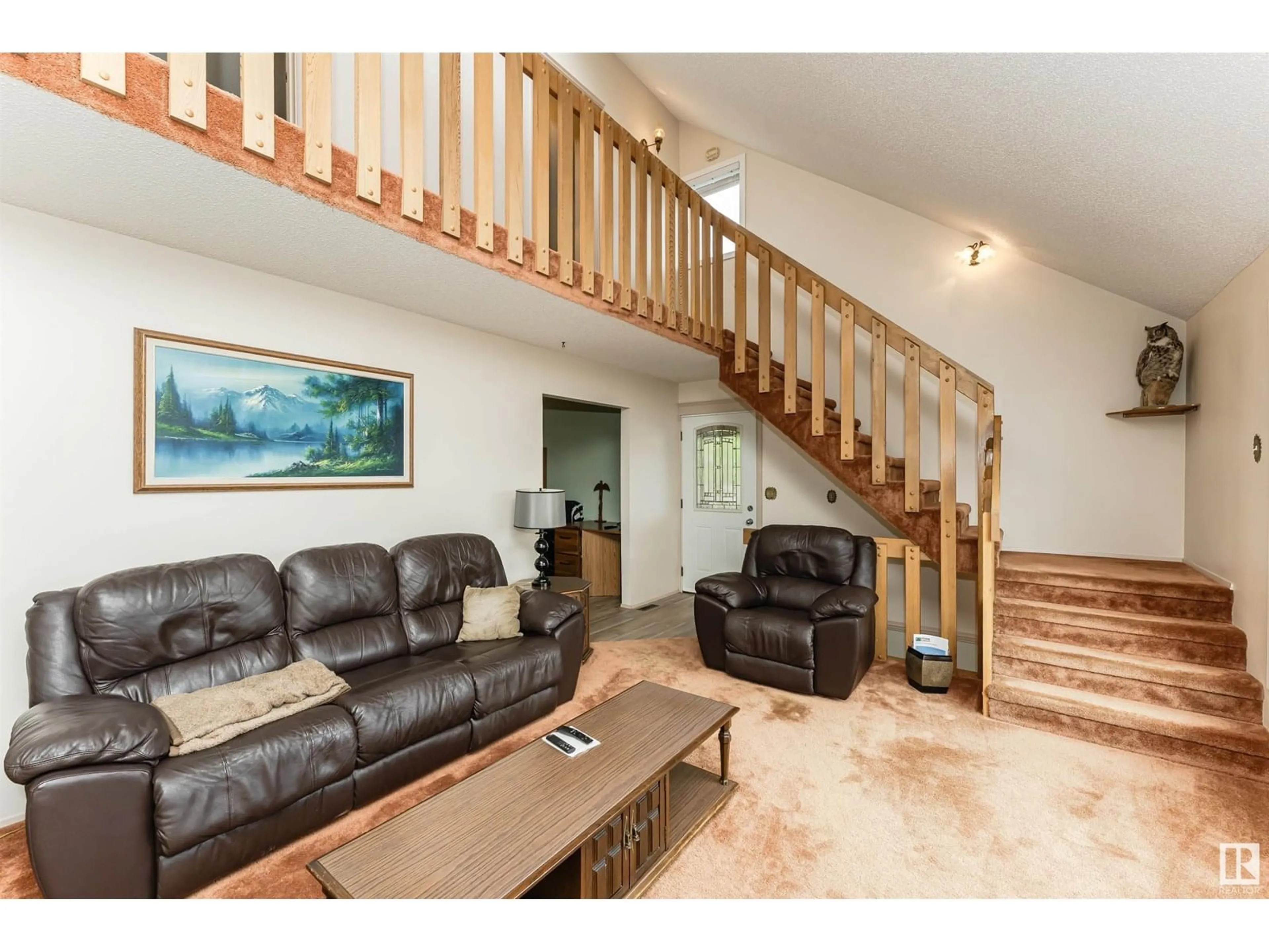 Living room with furniture, unknown for 153 ERICKSON DR, Rural Sturgeon County Alberta T0A1N6
