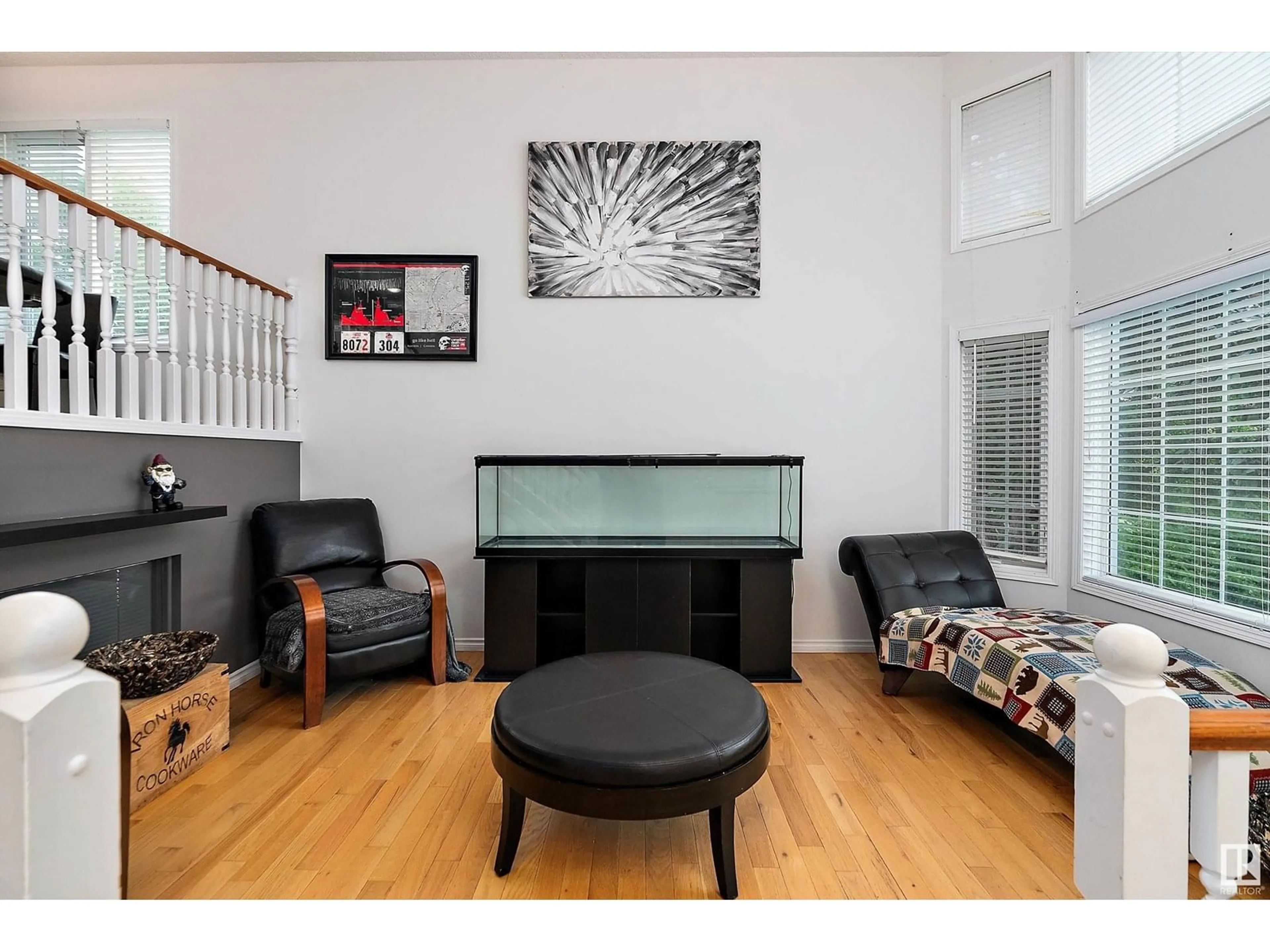 Living room with furniture, unknown for 46 ECHO AV, Cardiff Alberta T8R1P3