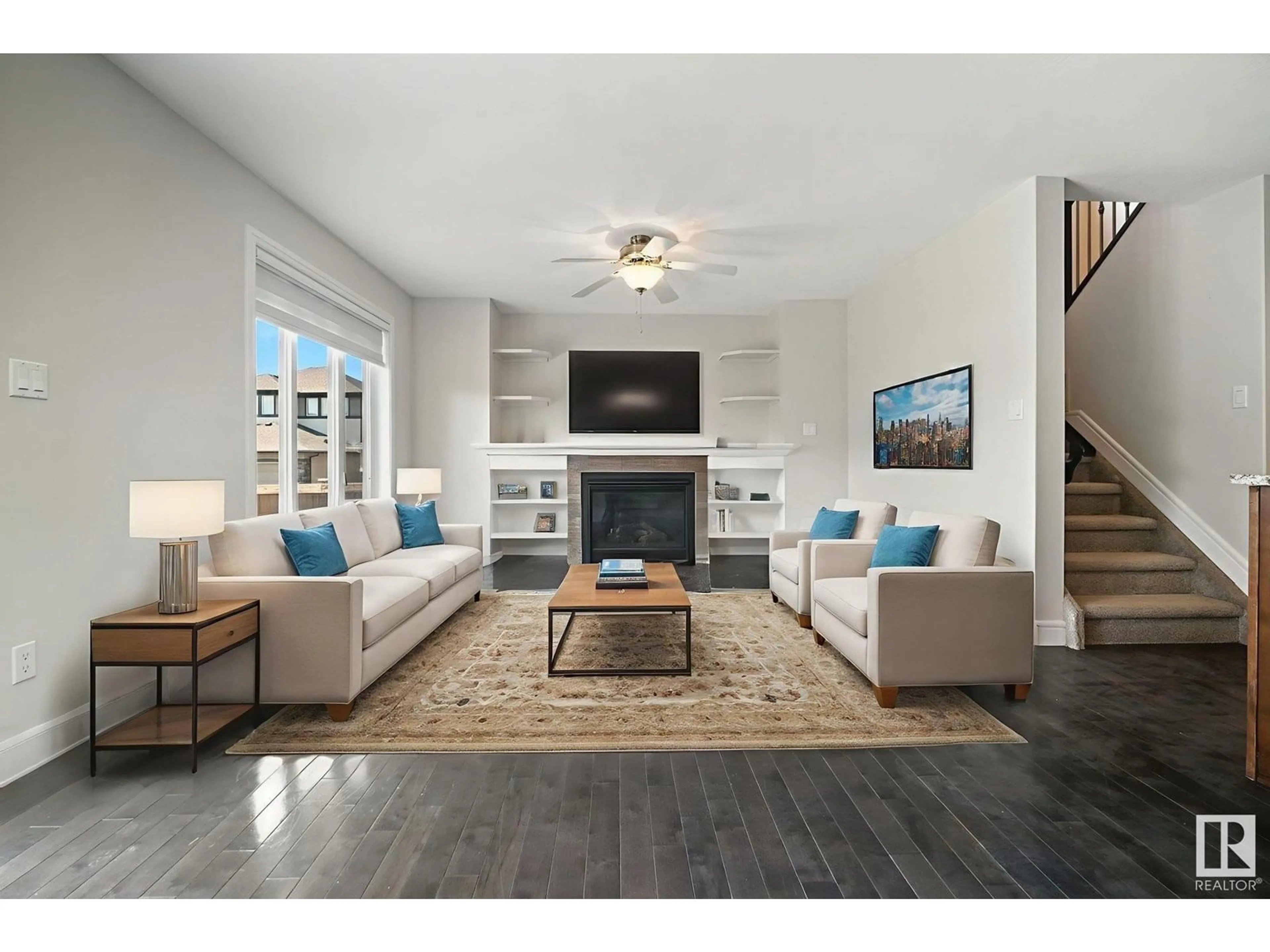 Living room with furniture, unknown for NW - 13063 165 AV, Edmonton Alberta T6V0G1