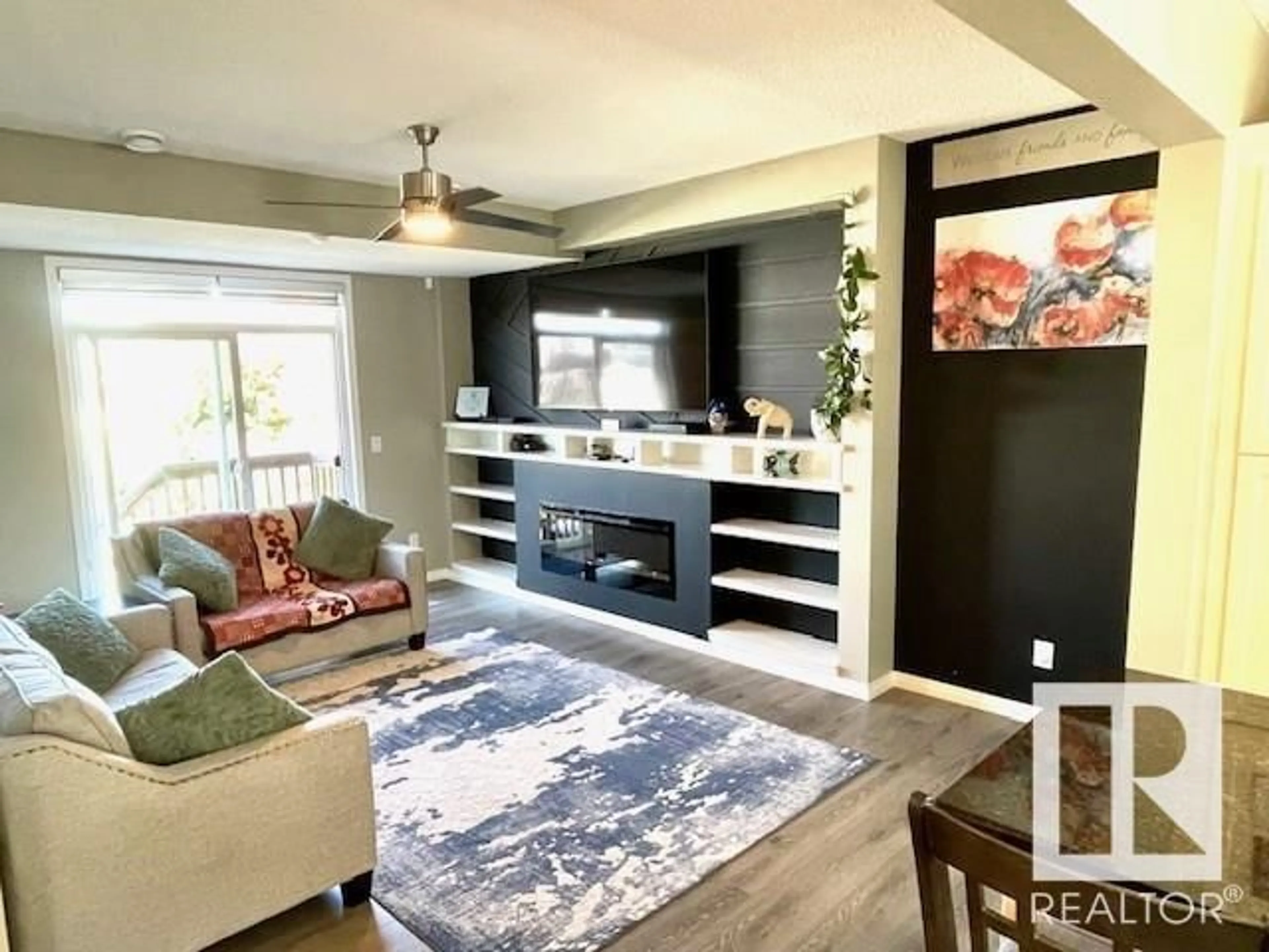 Living room with furniture, unknown for 20 16903 68 ST NW, Edmonton Alberta T5Z0R1