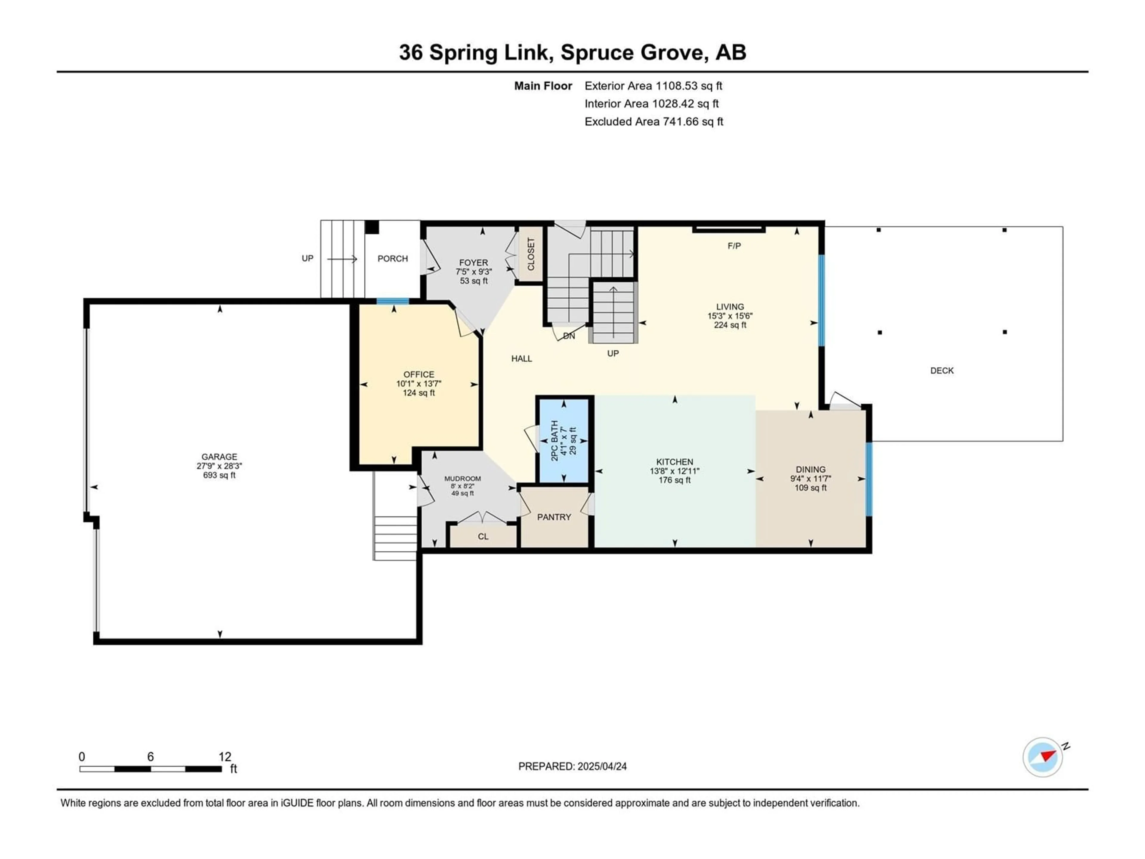 Floor plan for 36 SPRING LI, Spruce Grove Alberta T7X0L6