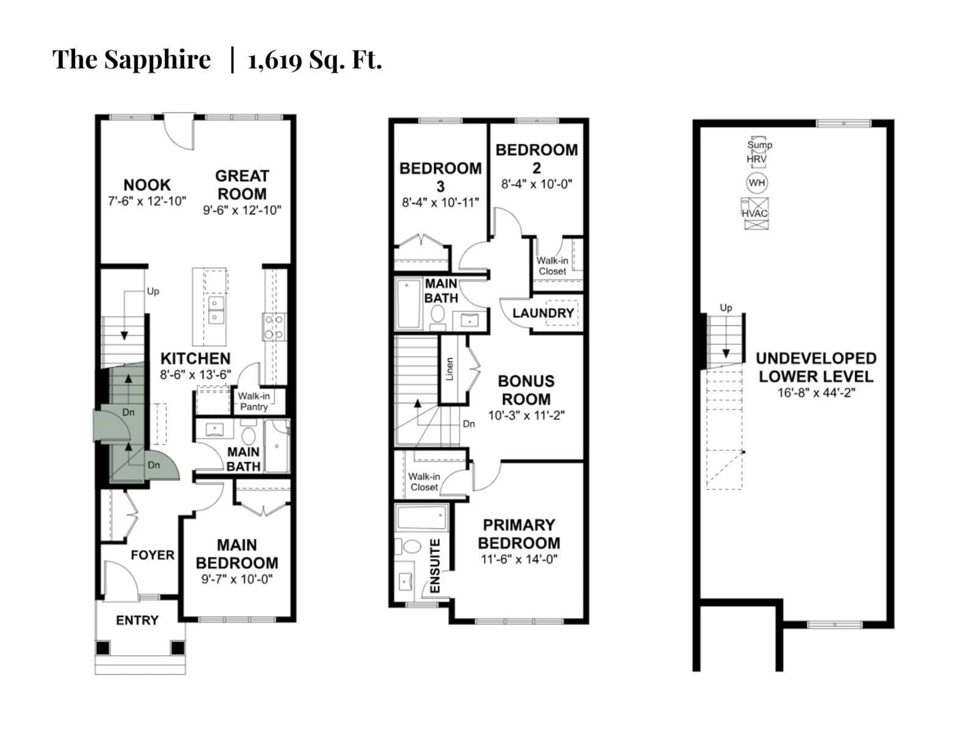 Floor plan for NE - 17342 6A ST, Edmonton Alberta T5Y4E9
