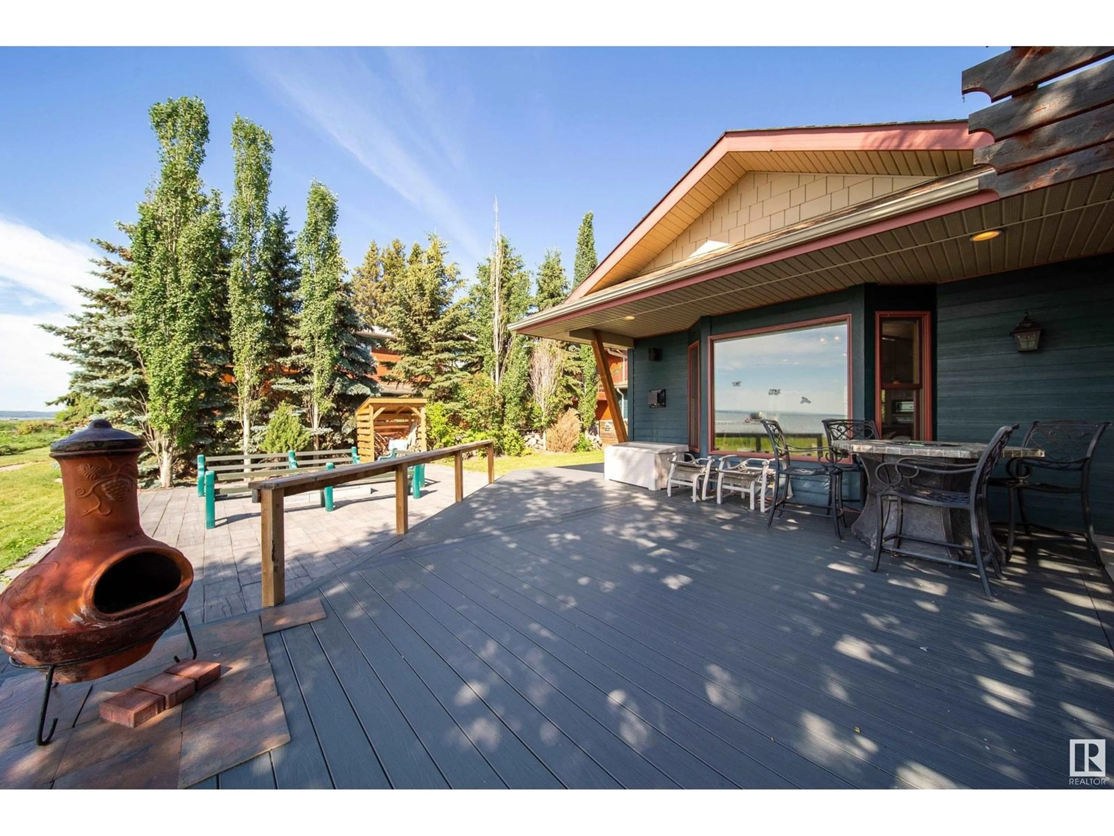 Patio, water/lake/river/ocean view for 103 ARGENTIA BE, Rural Wetaskiwin County Alberta T0C2C0