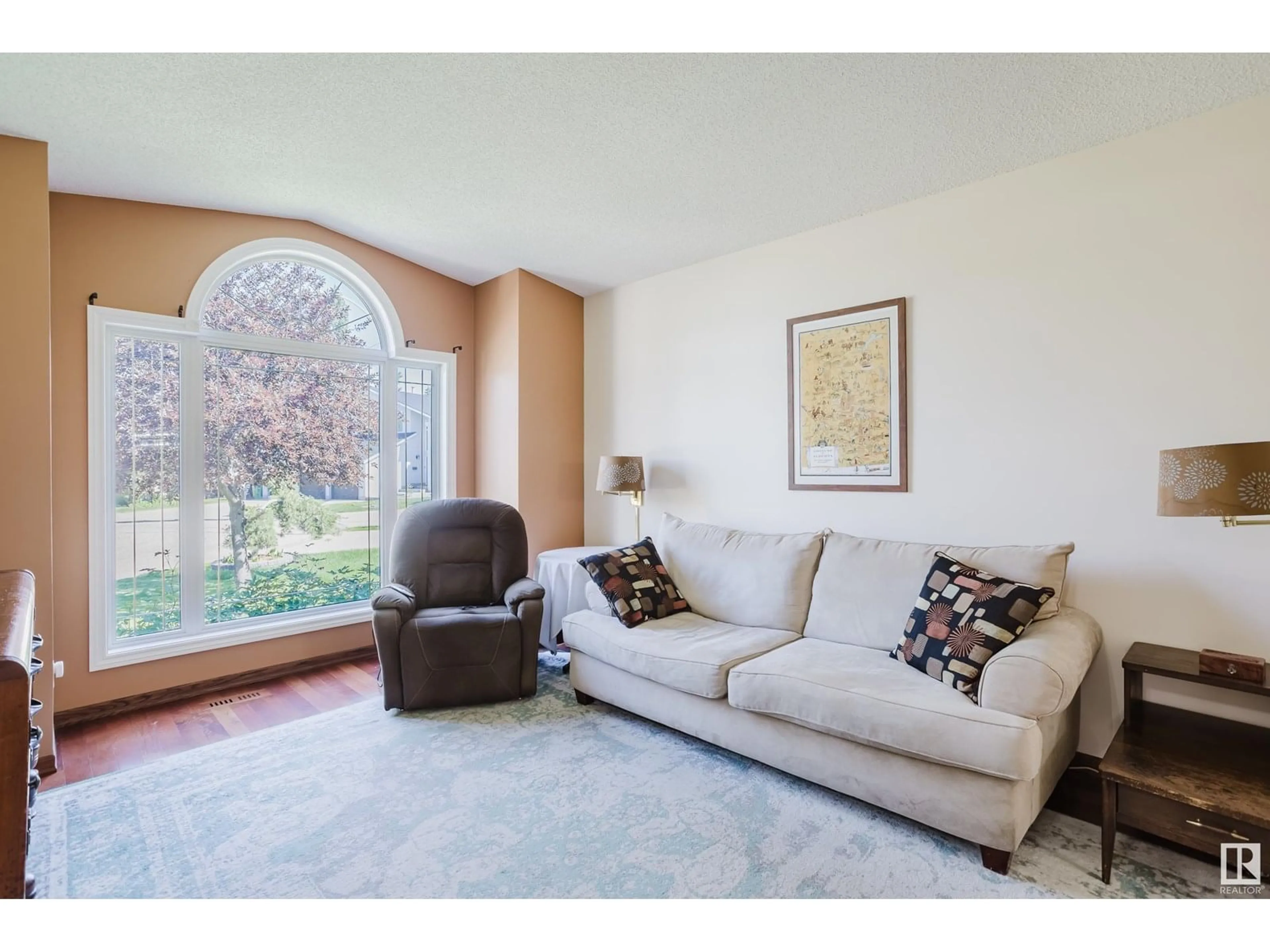 Living room with furniture, carpet floor for 287 BULYEA RD, Edmonton Alberta T6R1R7