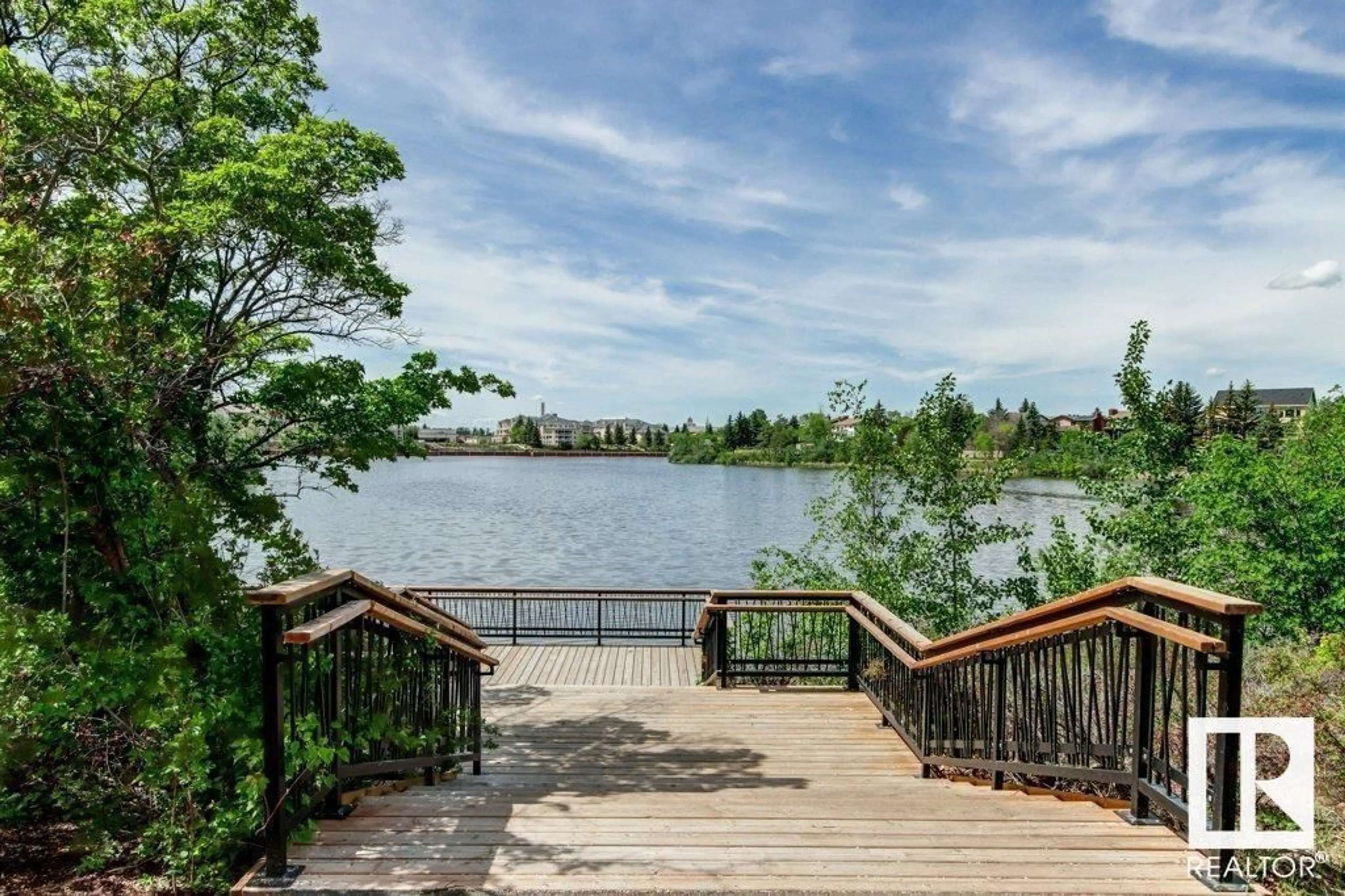 Patio, water/lake/river/ocean view for 11147 157 AV, Edmonton Alberta T5X4V1