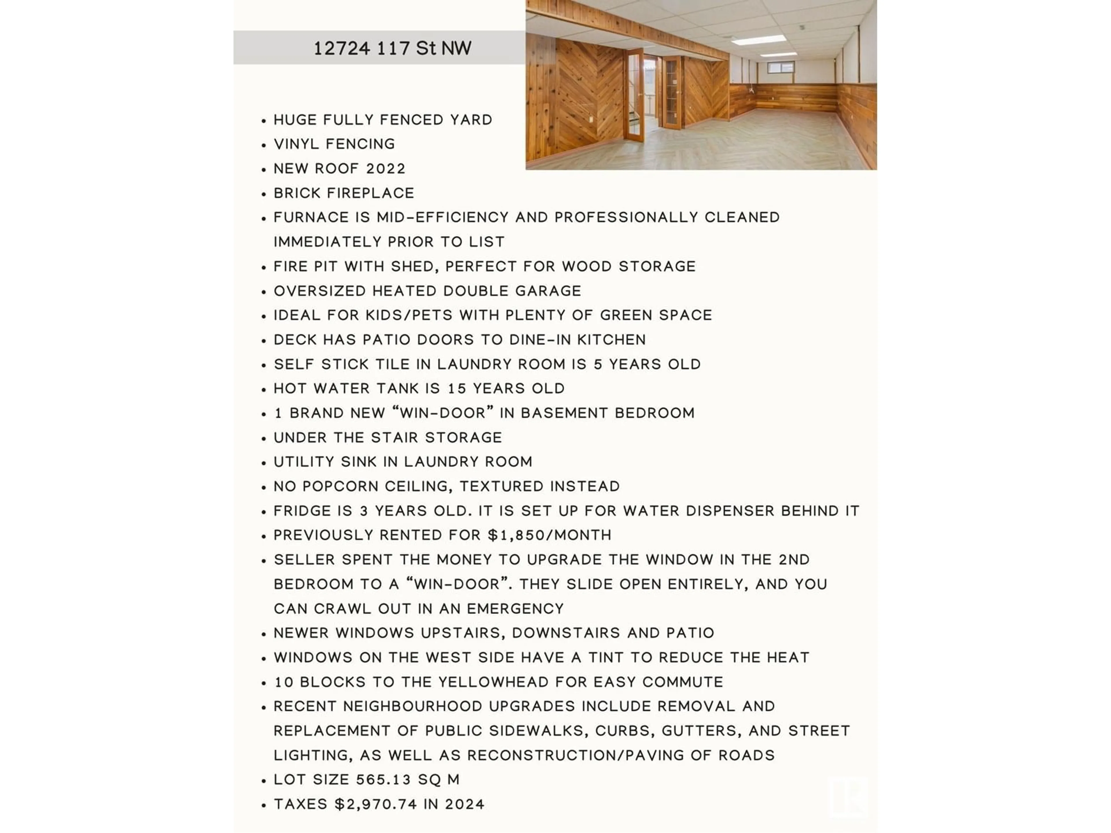 Unknown for 12724 117 ST, Edmonton Alberta T5E5J5