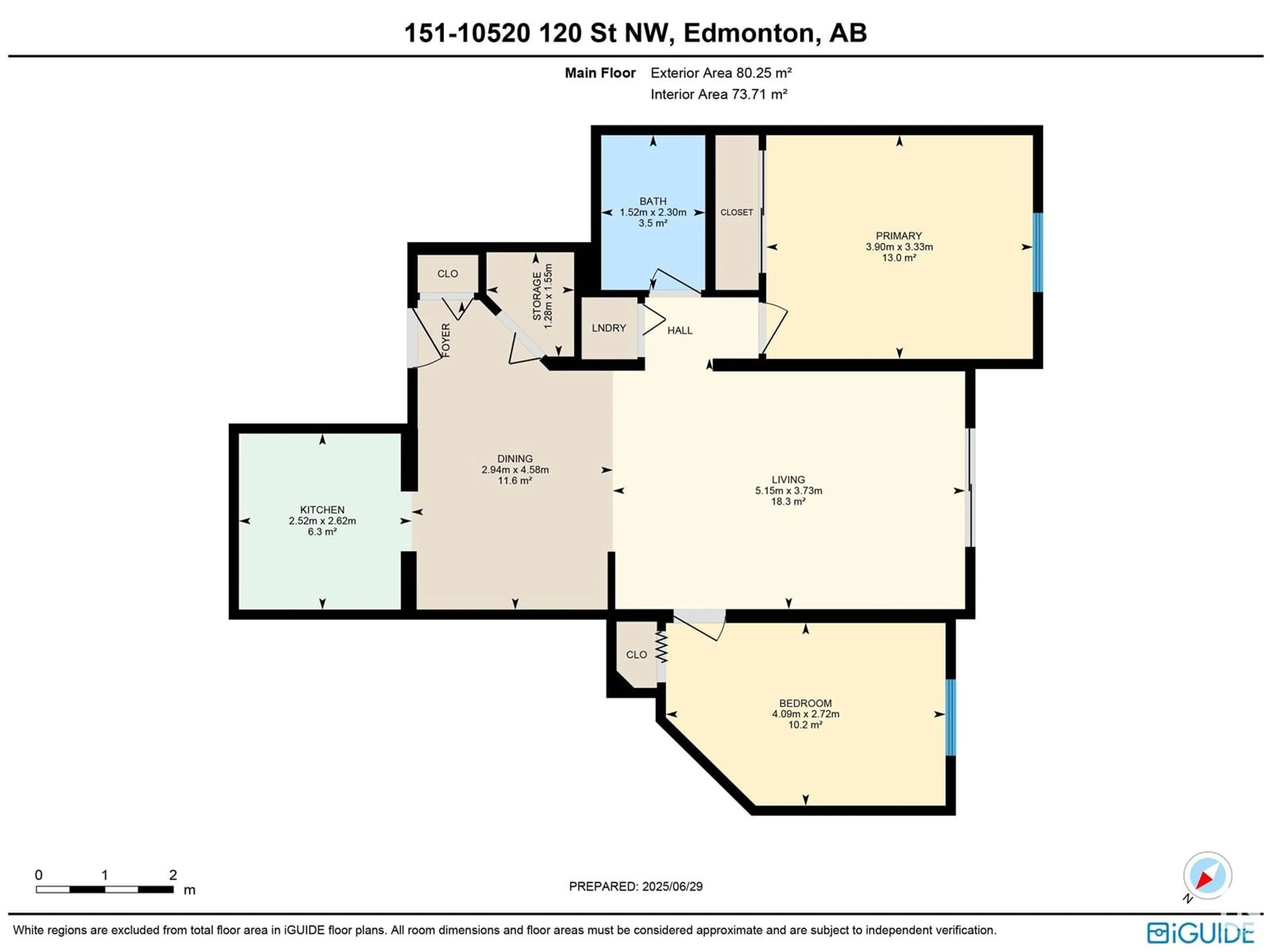 Floor plan for #151 - 10520 120 ST, Edmonton Alberta T5H4L9