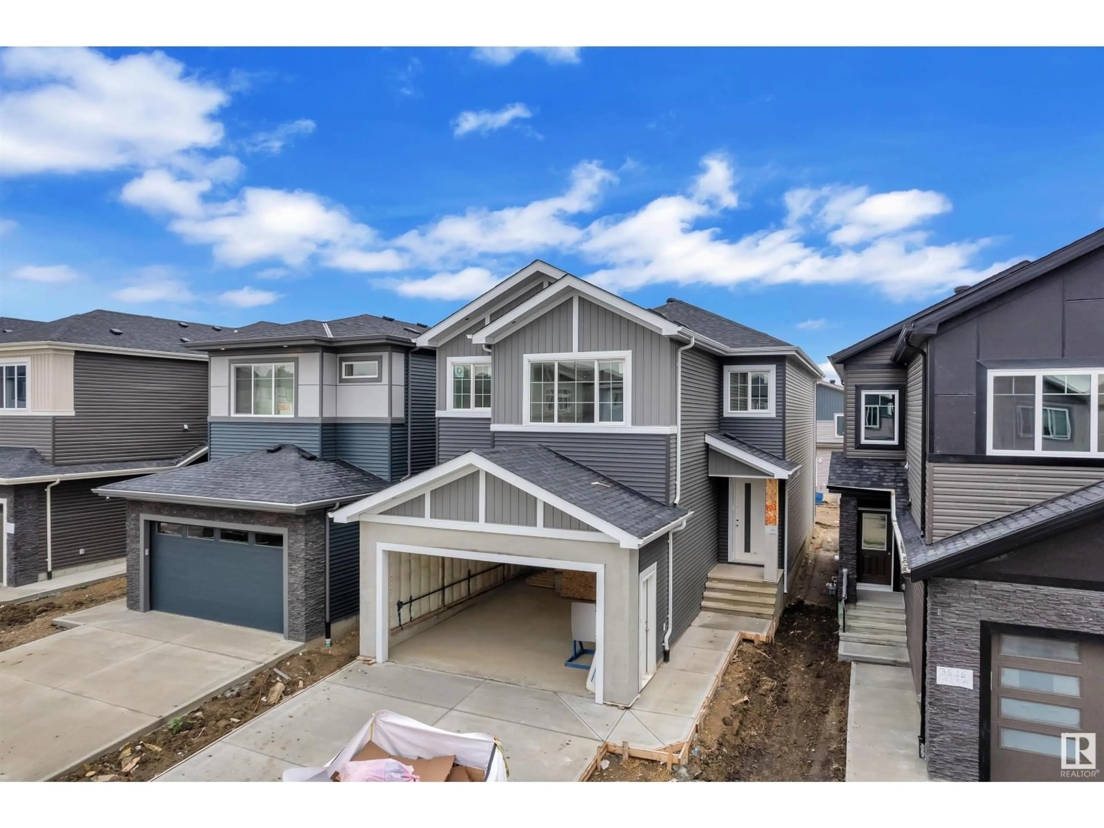 A pic from outside/outdoor area/front of a property/back of a property/a pic from drone, street for 3513 42 AV, Beaumont Alberta T4X3A7