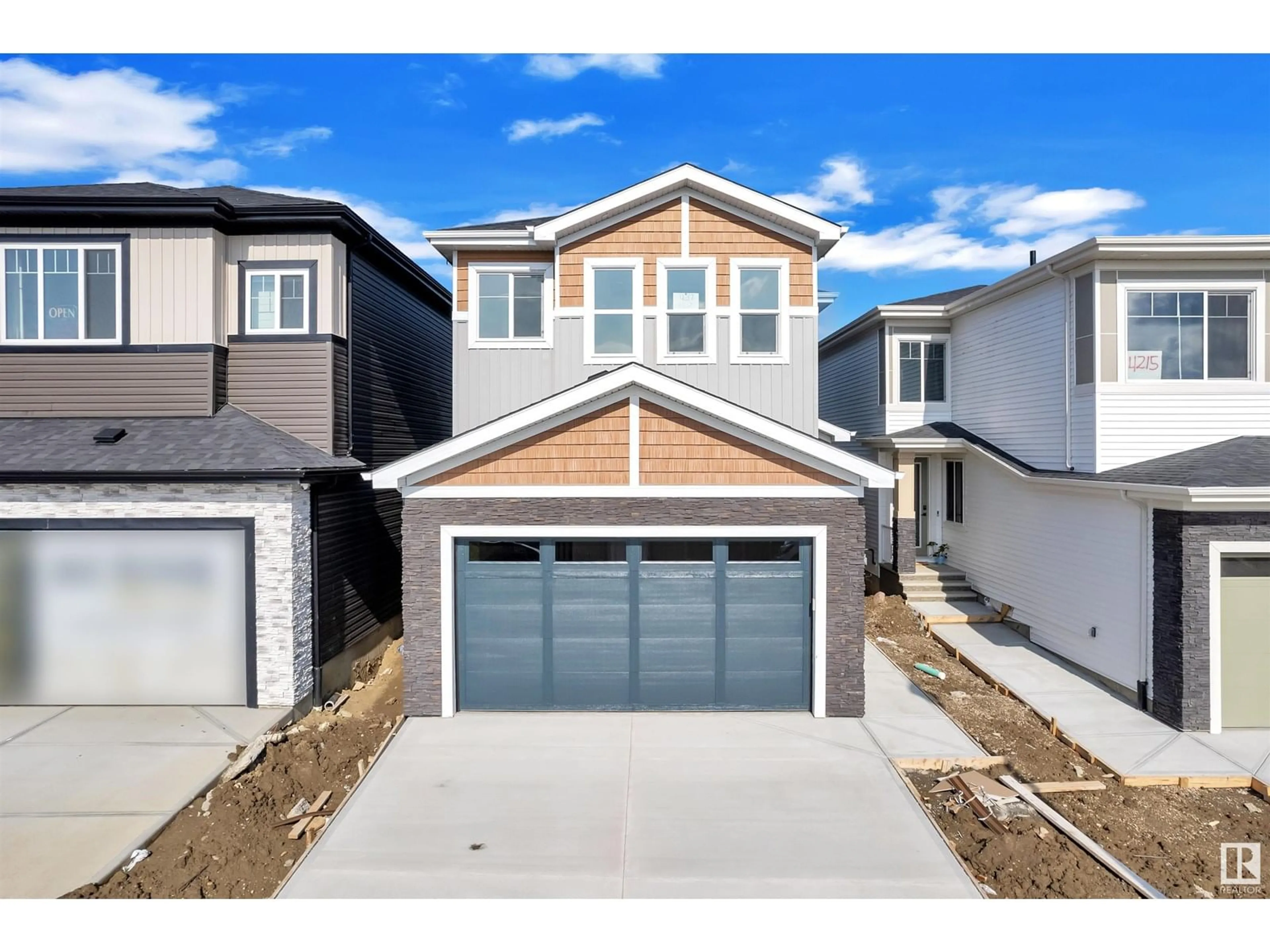 Home with vinyl exterior material, street for 4217 35 ST, Beaumont Alberta T4X3G4