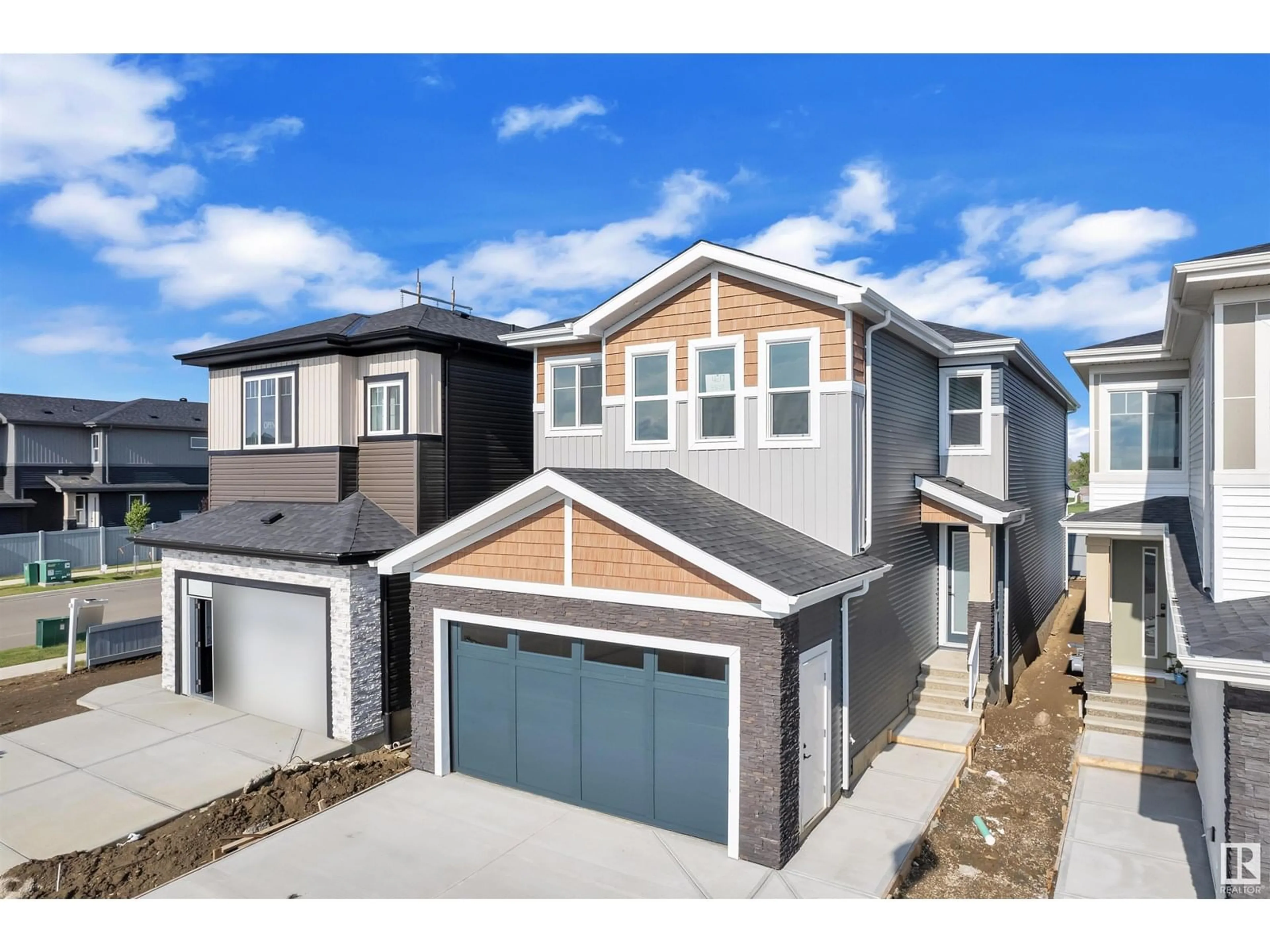 A pic from outside/outdoor area/front of a property/back of a property/a pic from drone, street for 4217 35 ST, Beaumont Alberta T4X3G4