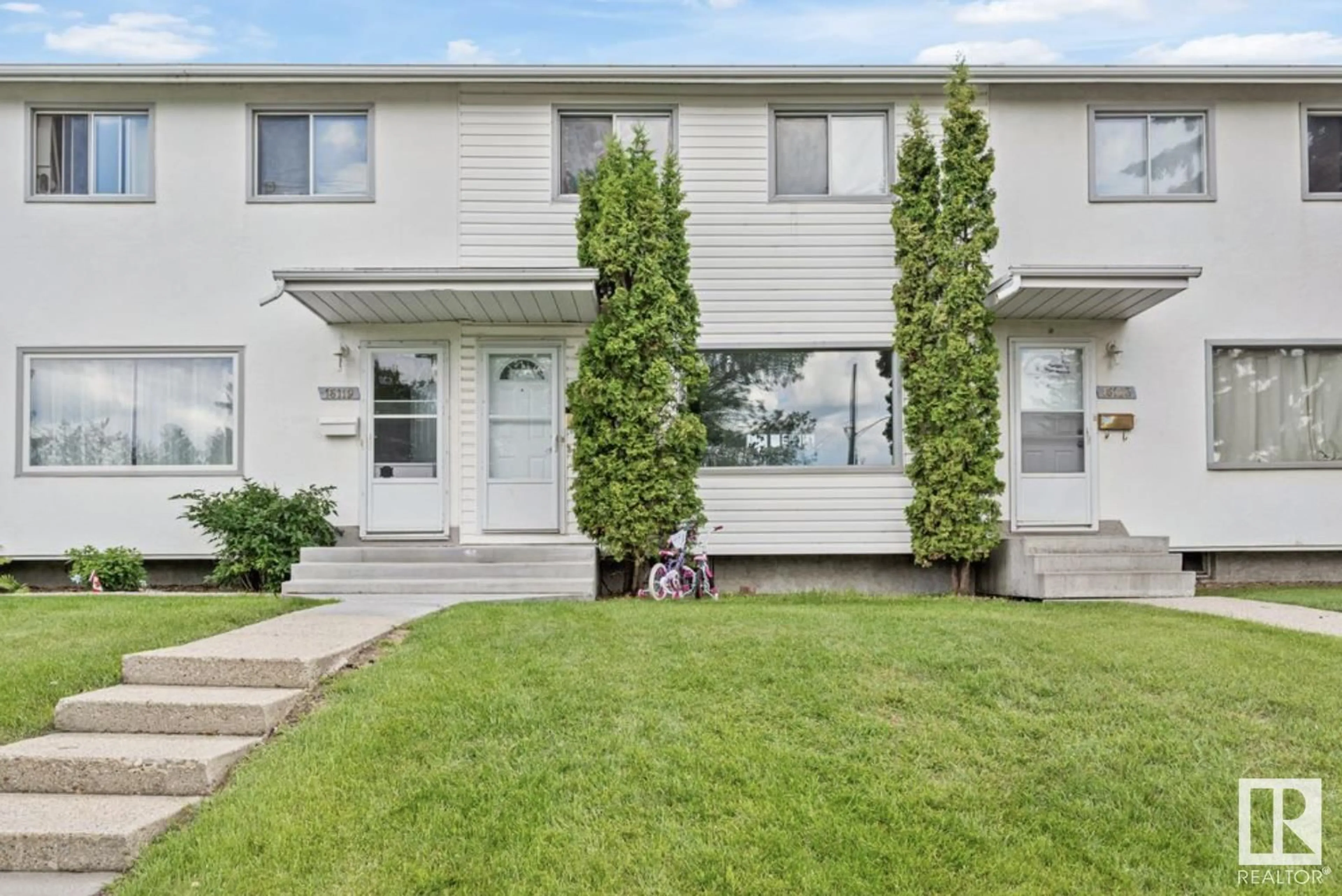Home with vinyl exterior material, street for NW - 16121 110 AVENUE, Edmonton Alberta T5P1G5