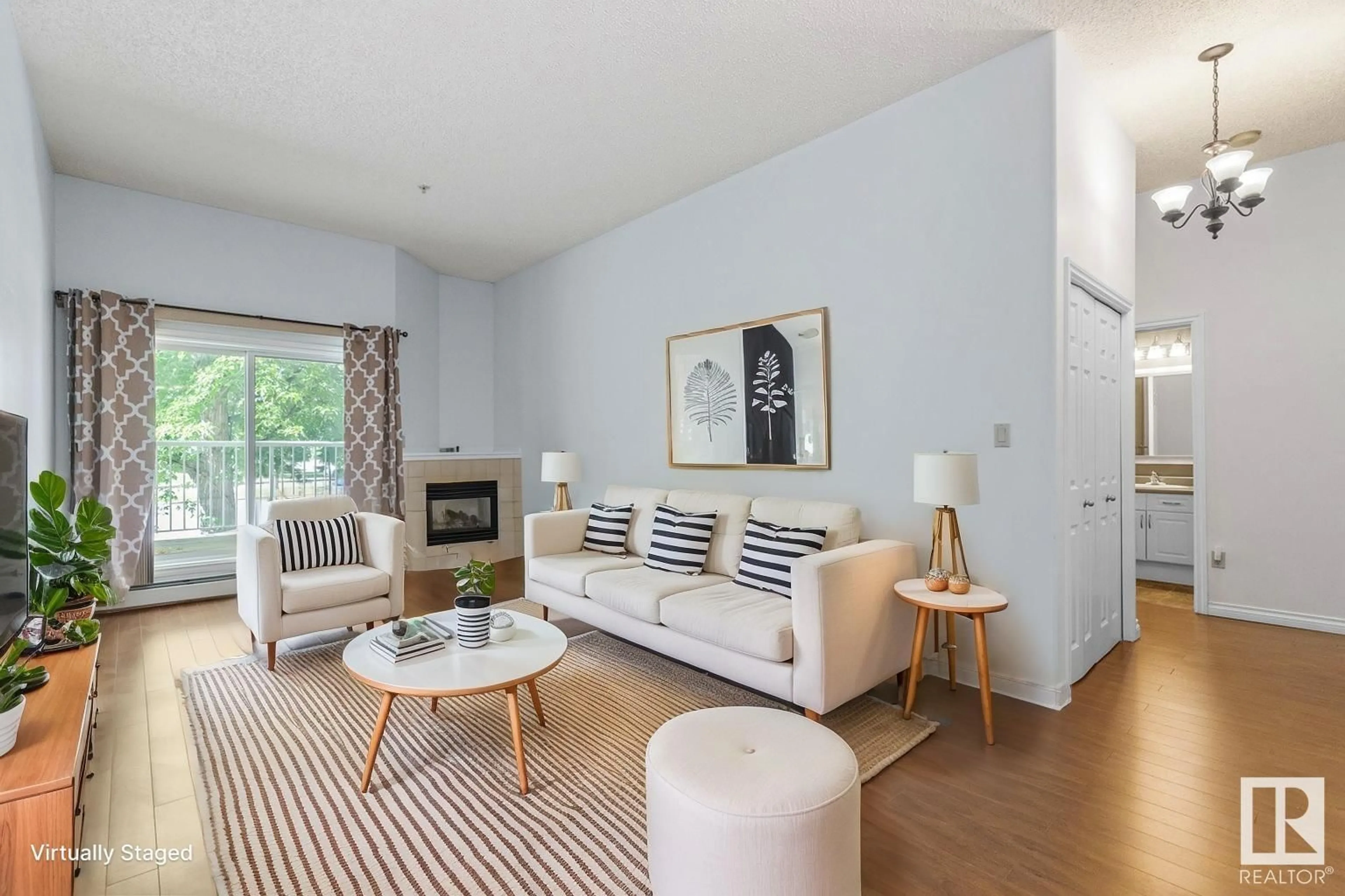 Living room with furniture, unknown for #104 - 11446 40 AV, Edmonton Alberta T6J0R5