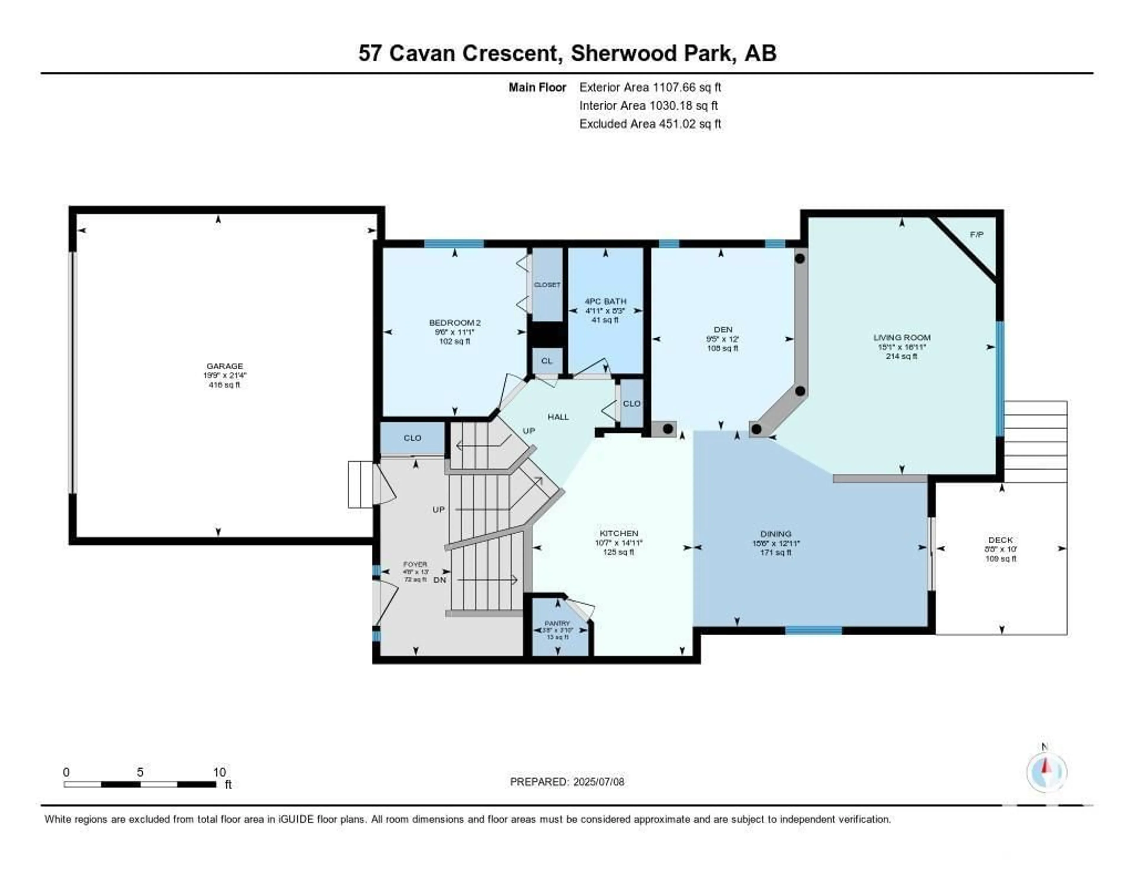 Floor plan for 57 CAVAN CR, Sherwood Park Alberta T8H2K6
