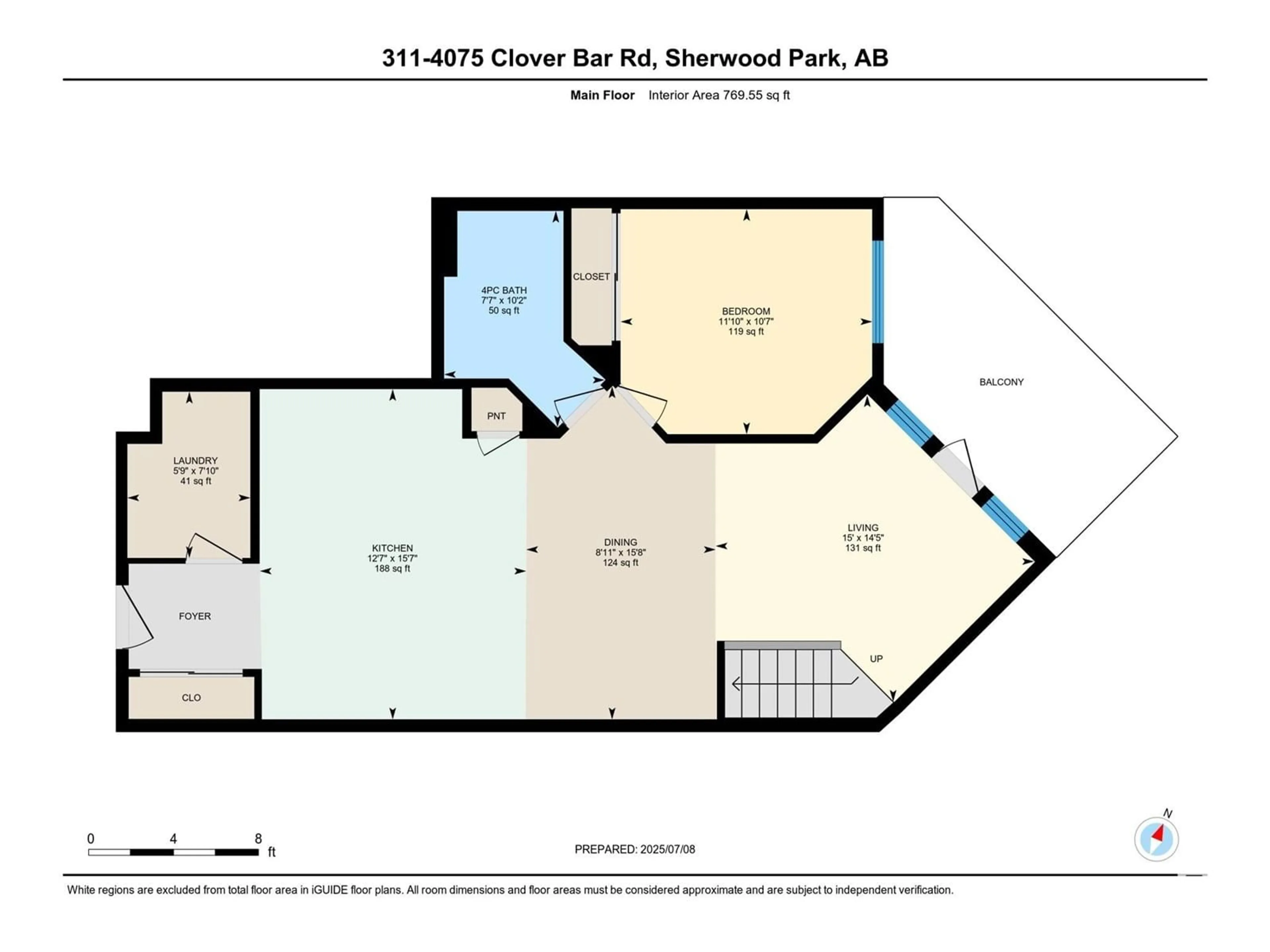 Floor plan for #311 - 4075 CLOVER BAR RD, Sherwood Park Alberta T8H0R6