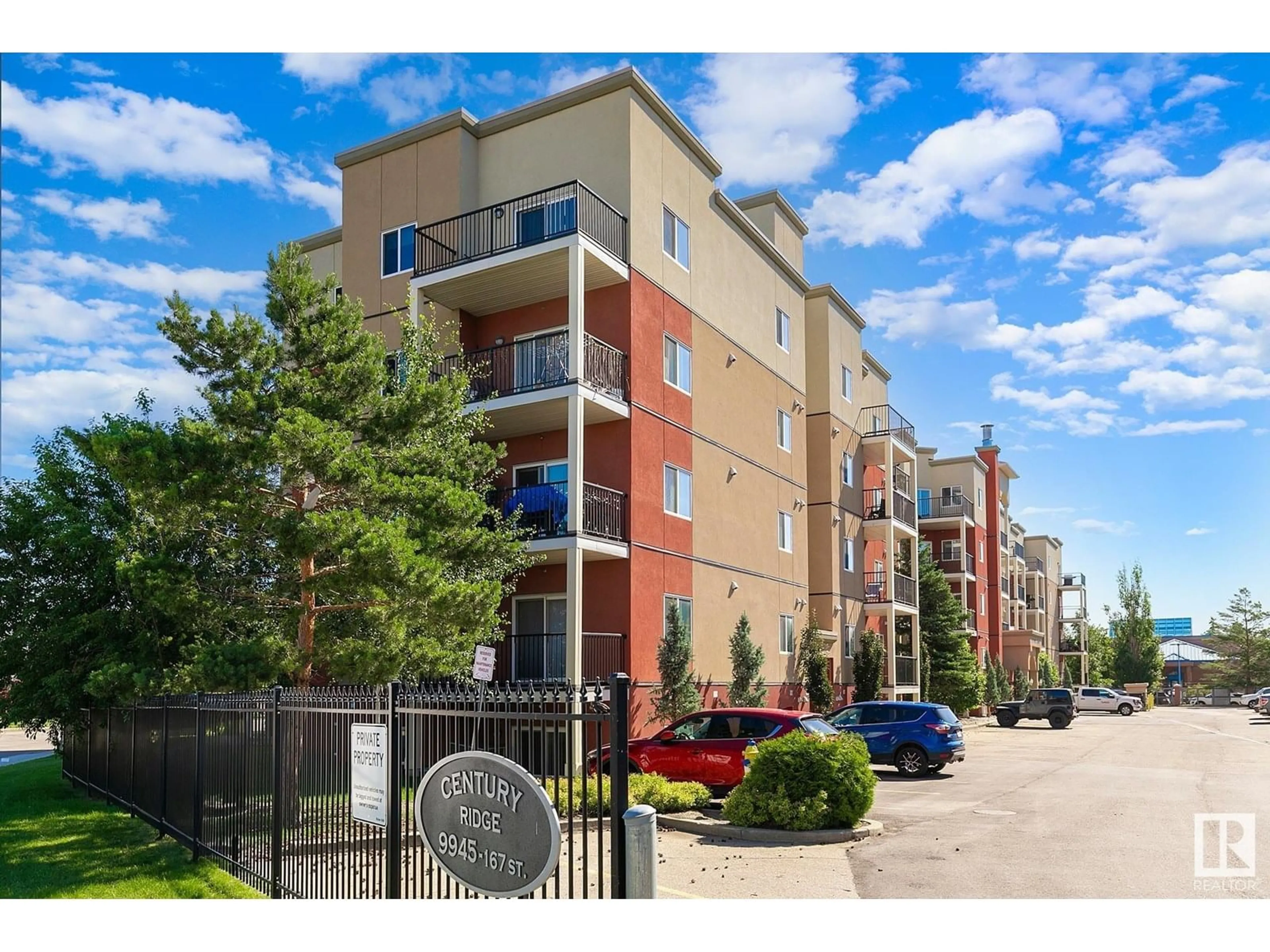 Patio, street for #414 - 9945 167 ST, Edmonton Alberta T5P0K5